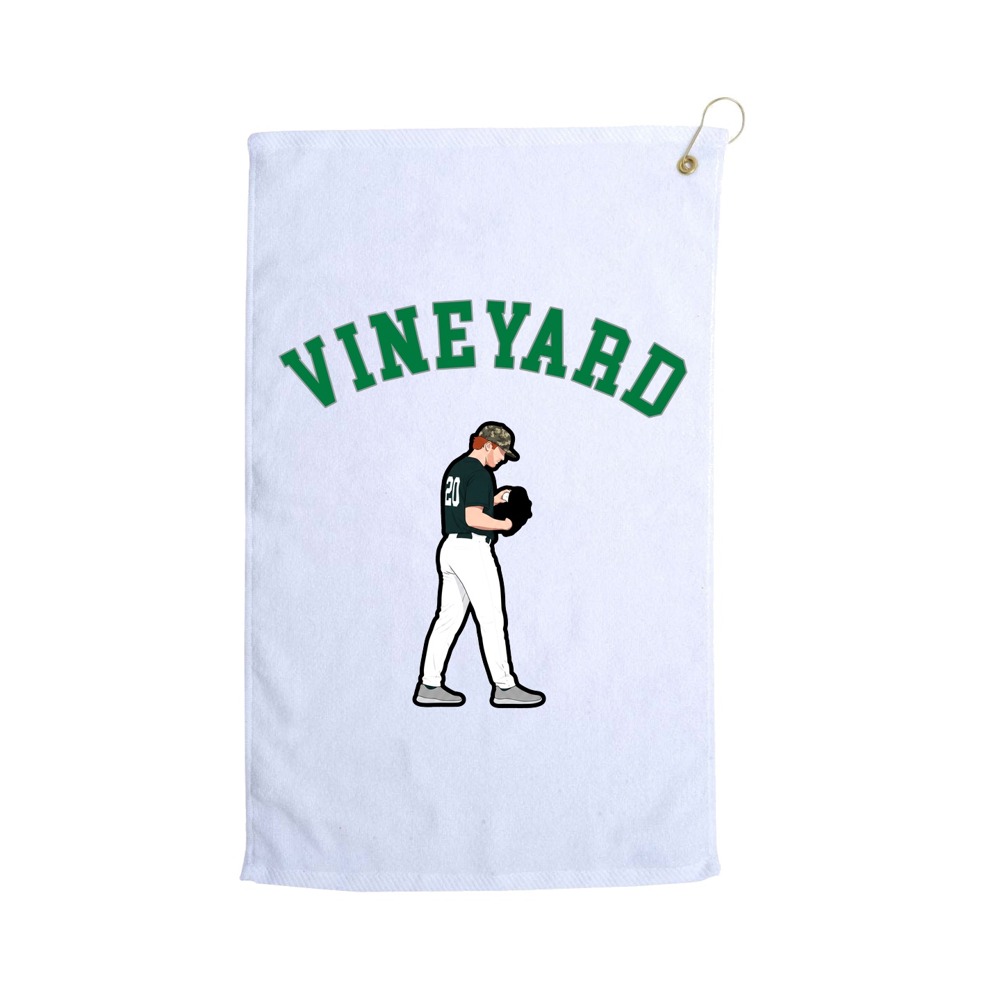 Golf Towel — Shirsey Arch in White