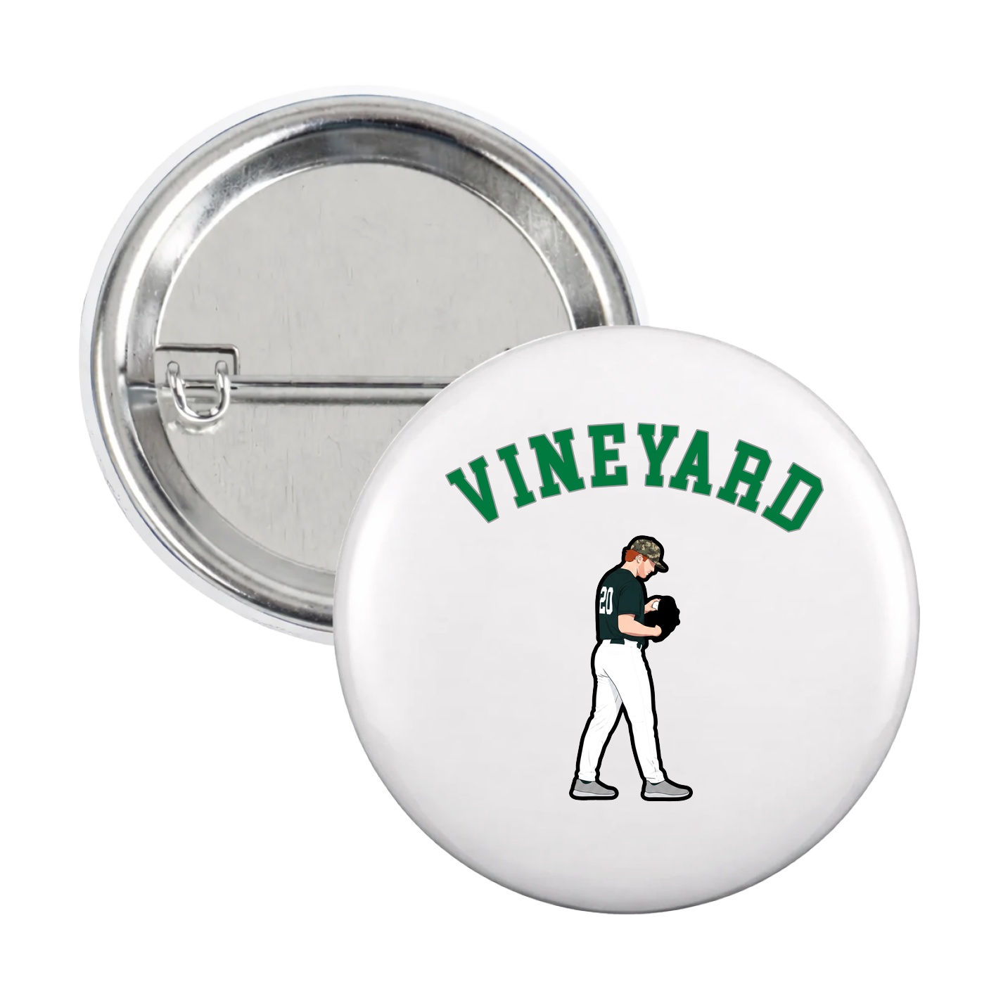 Game Day Button — Shirsey Arch in White