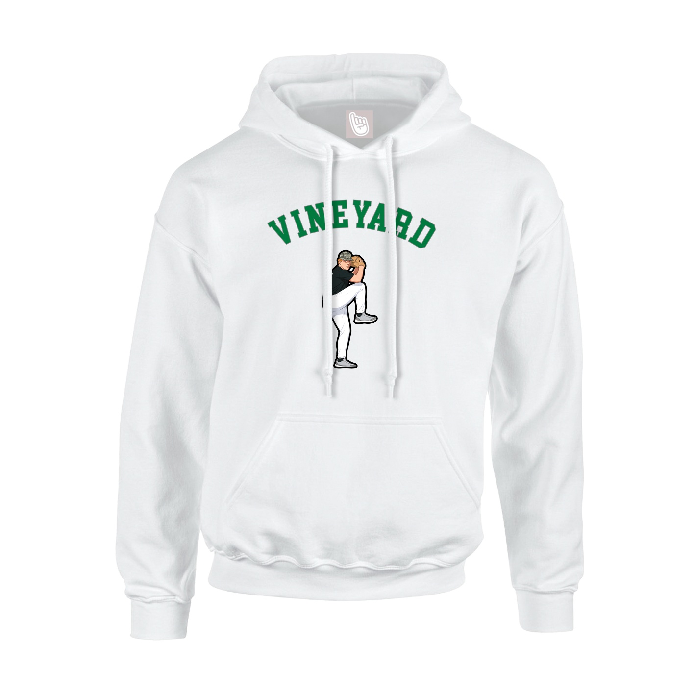 Youth Hoodie — Shirsey Arch in White