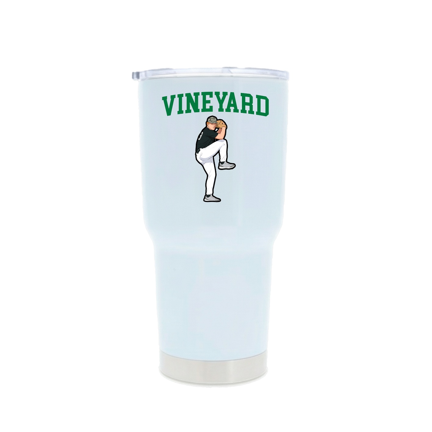 30oz Stainless Steel Tumbler — Shirsey in White