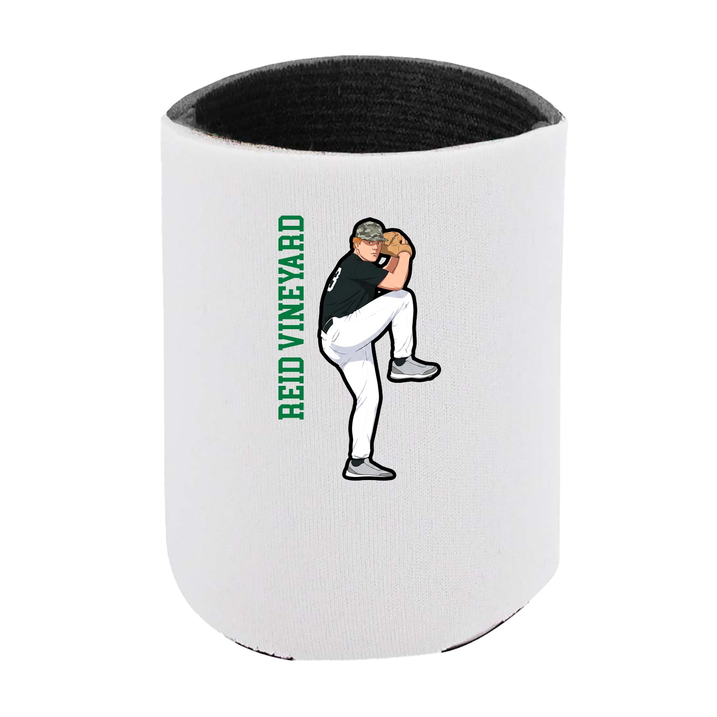 Can Holder — Name Vertical in White