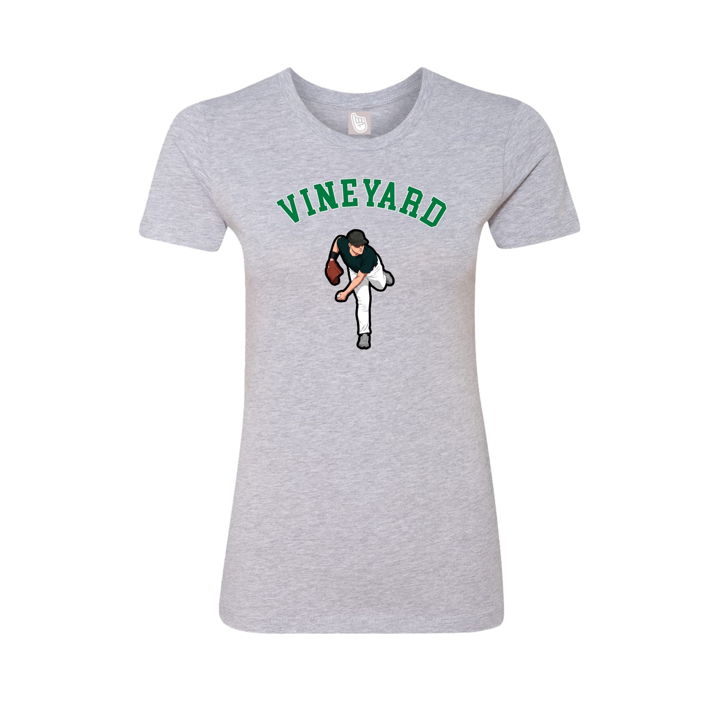 Fitted Women's Tee — Shirsey Arch in Grey