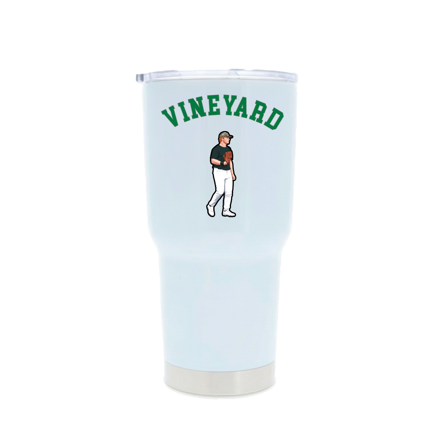 30oz Stainless Steel Tumbler — Shirsey Arch in White