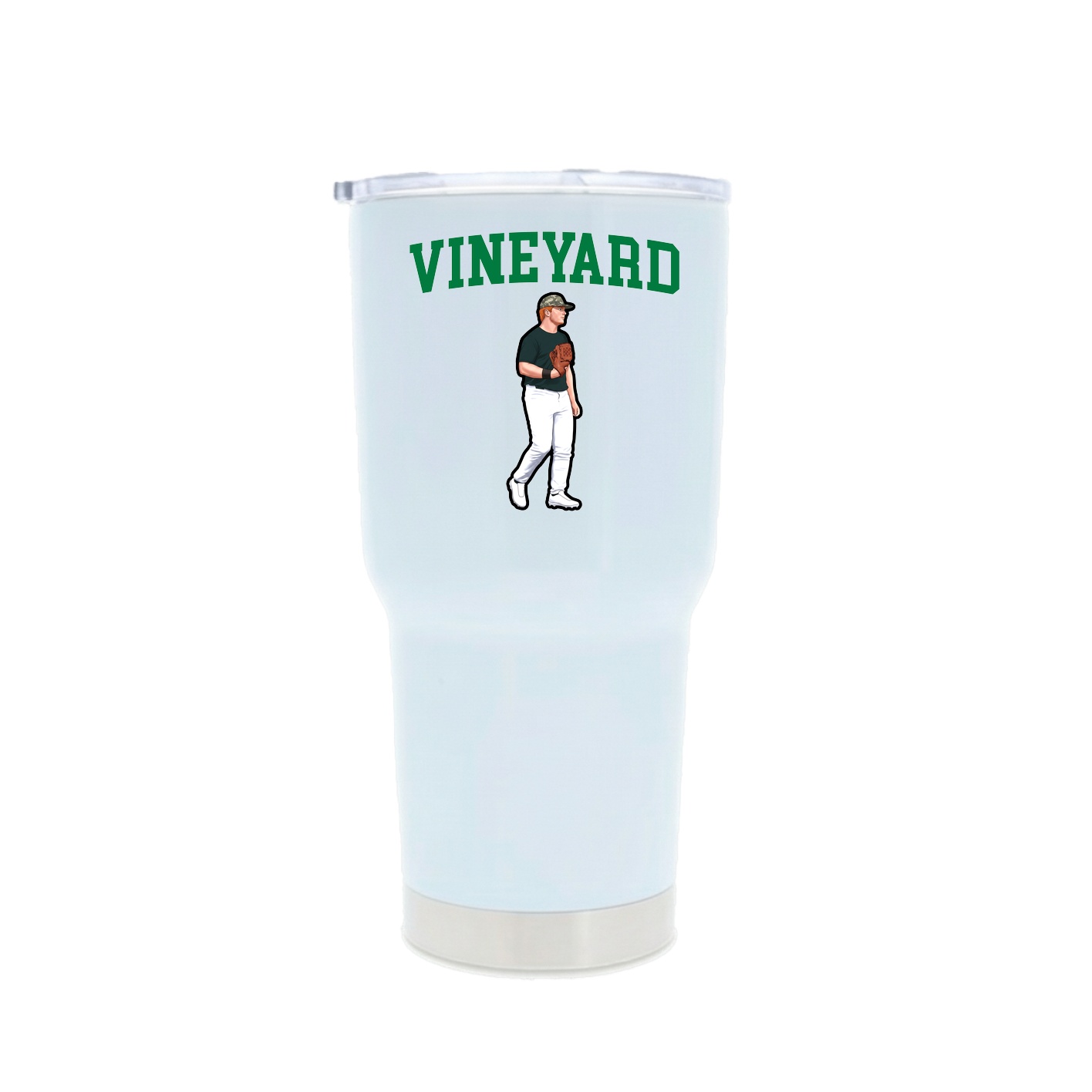 30oz Stainless Steel Tumbler — Shirsey in White