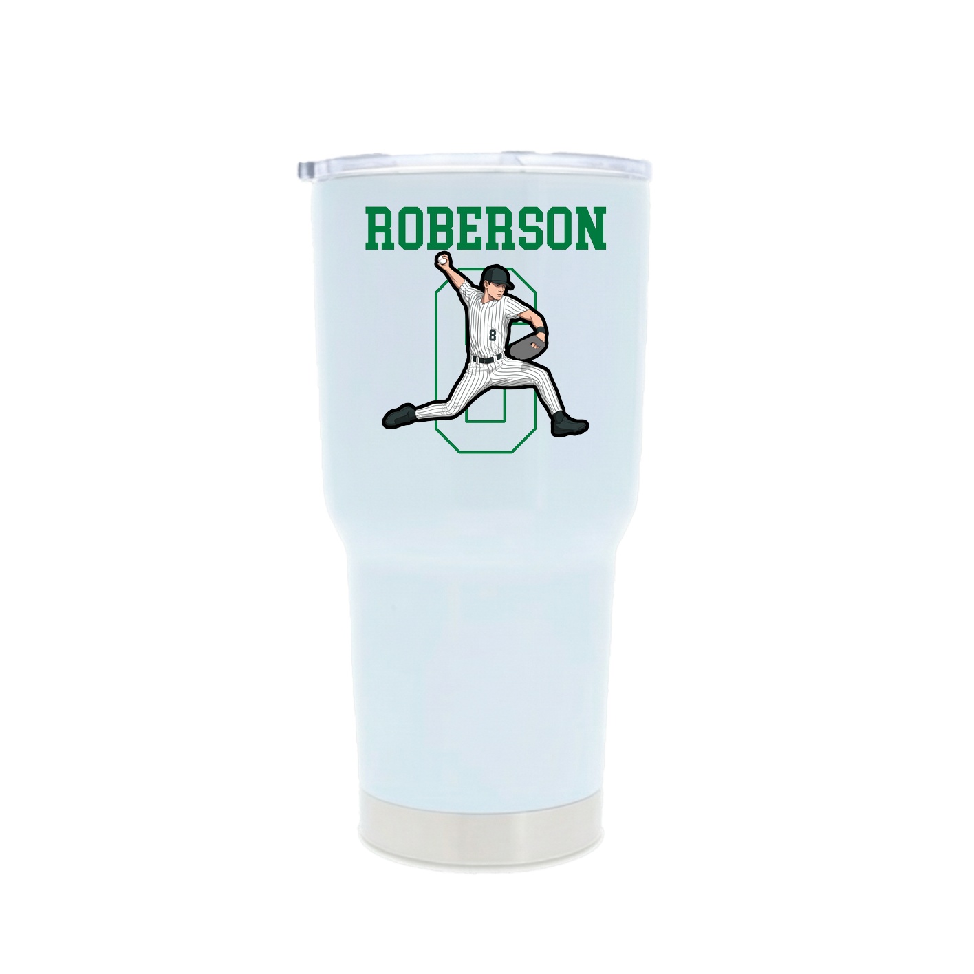 30oz Stainless Steel Tumbler — Shirsey in White