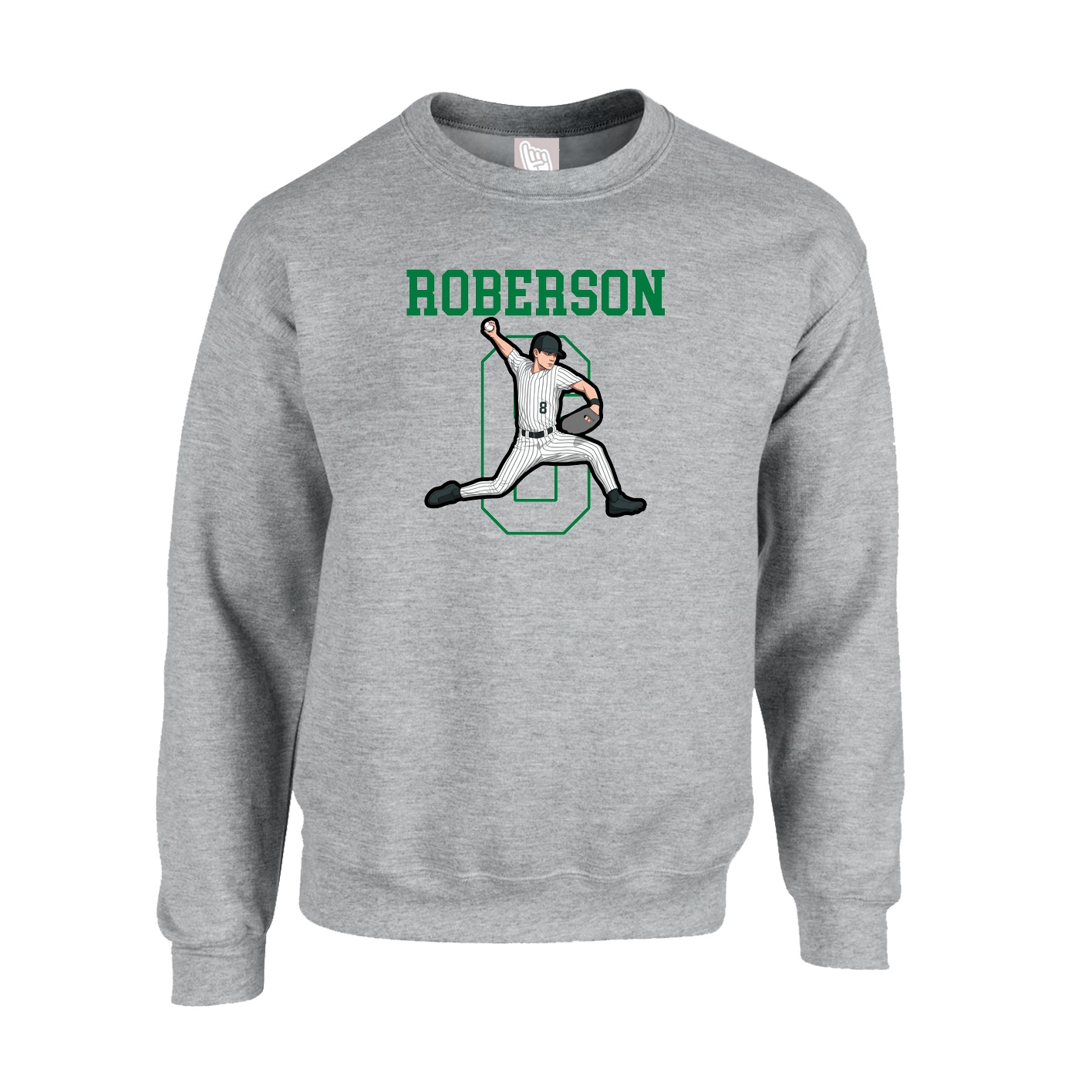 Fleece Crew — Shirsey in Grey