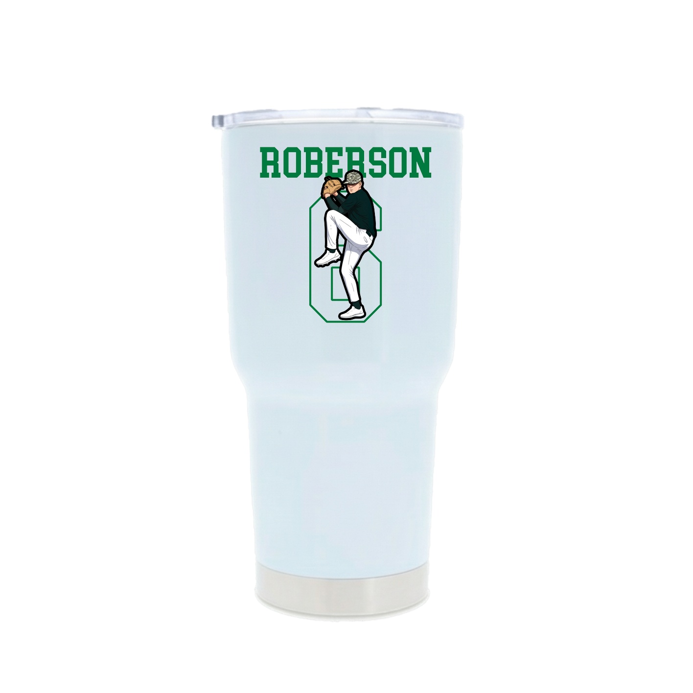 30oz Stainless Steel Tumbler — Shirsey in White