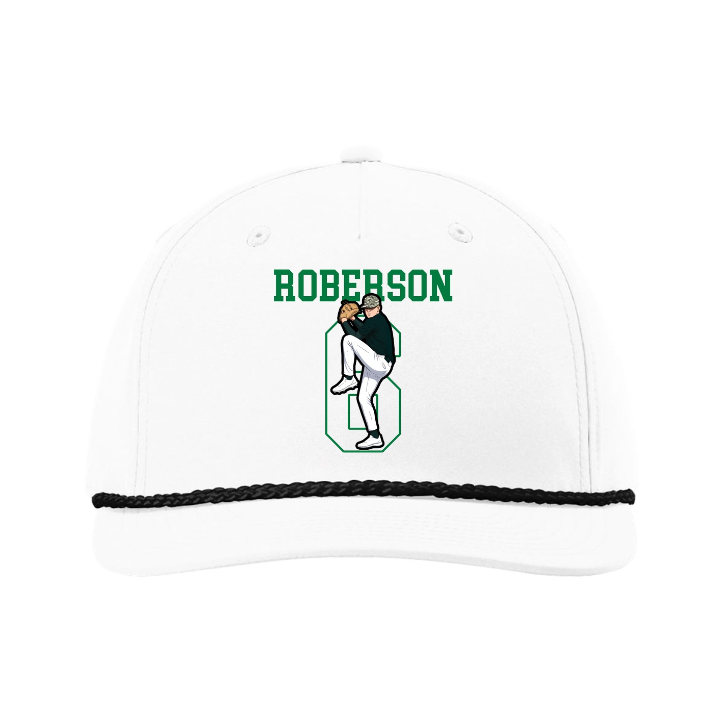 Five-Panel Classic Rope Cap — Shirsey in White