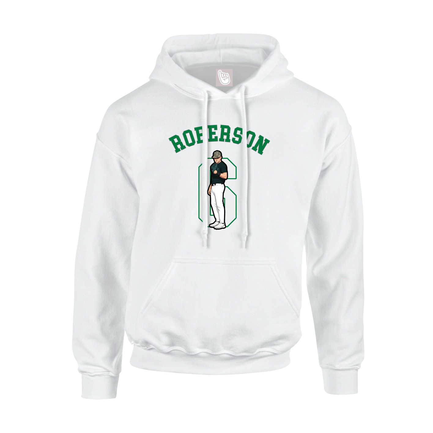 Hoodie — Shirsey Arch in White