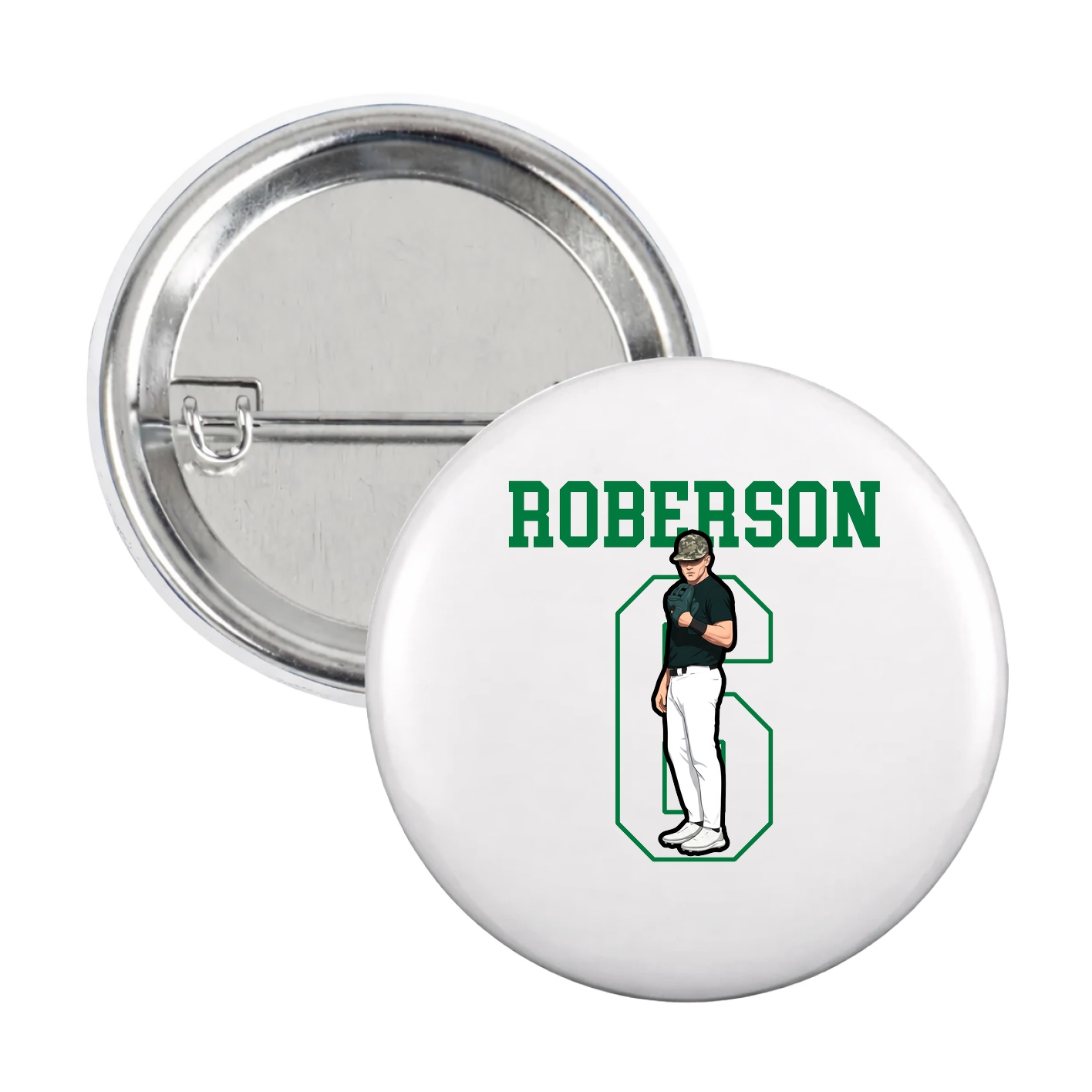 Game Day Button — Shirsey in White