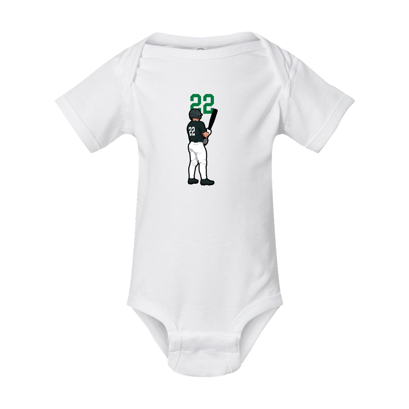 Baby Onesie — Number Top in White
