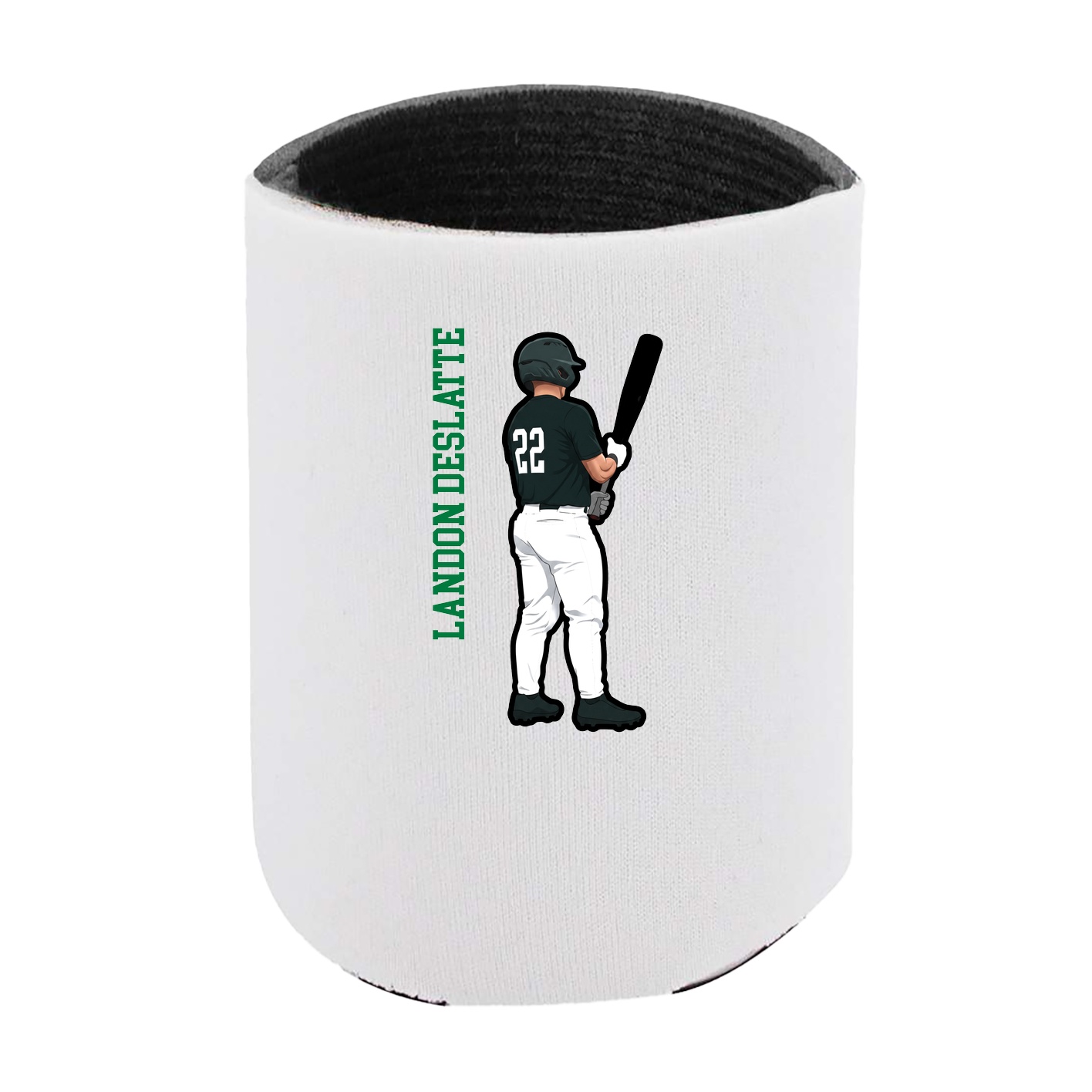 Can Holder — Name Vertical in White