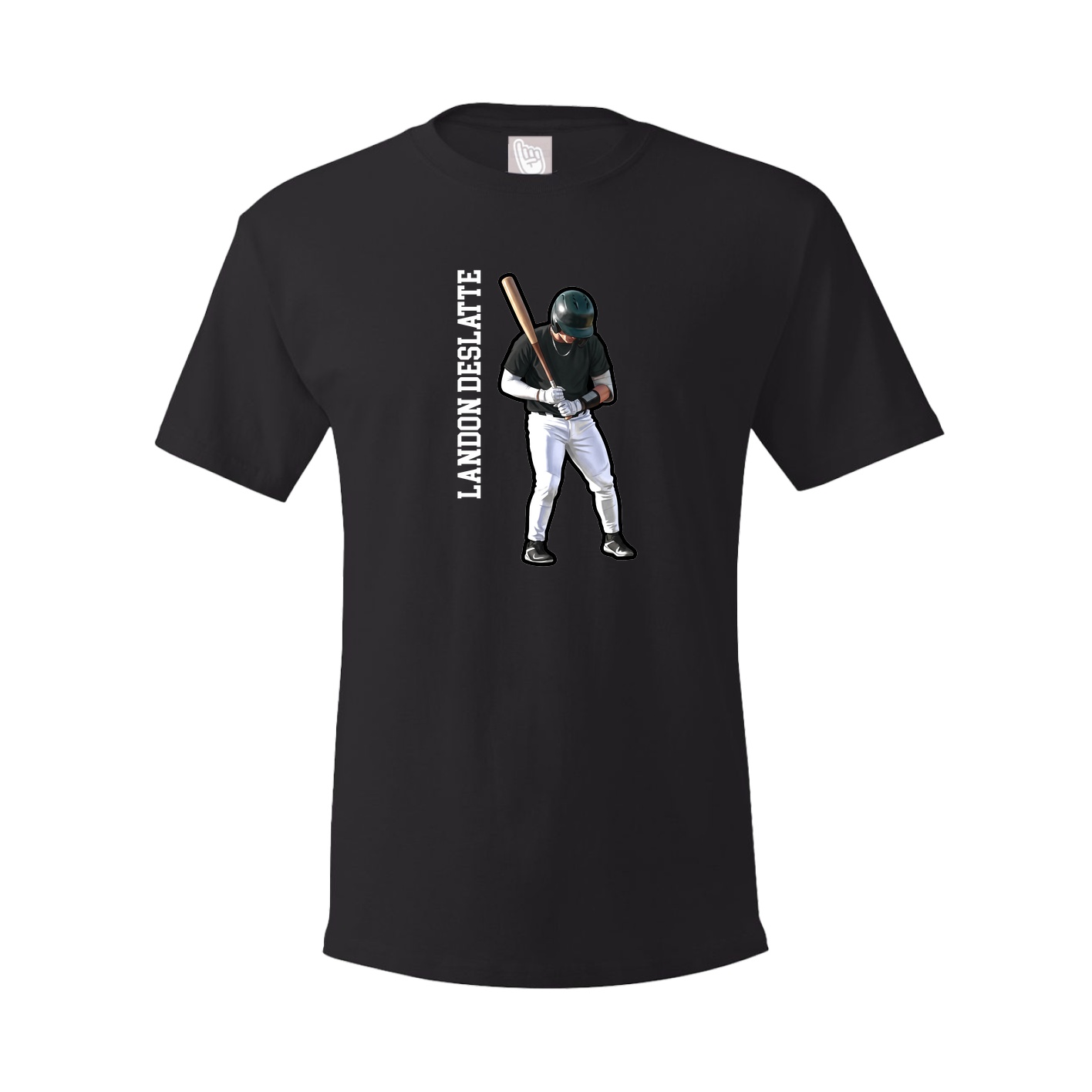 Tee — Name Vertical in Black
