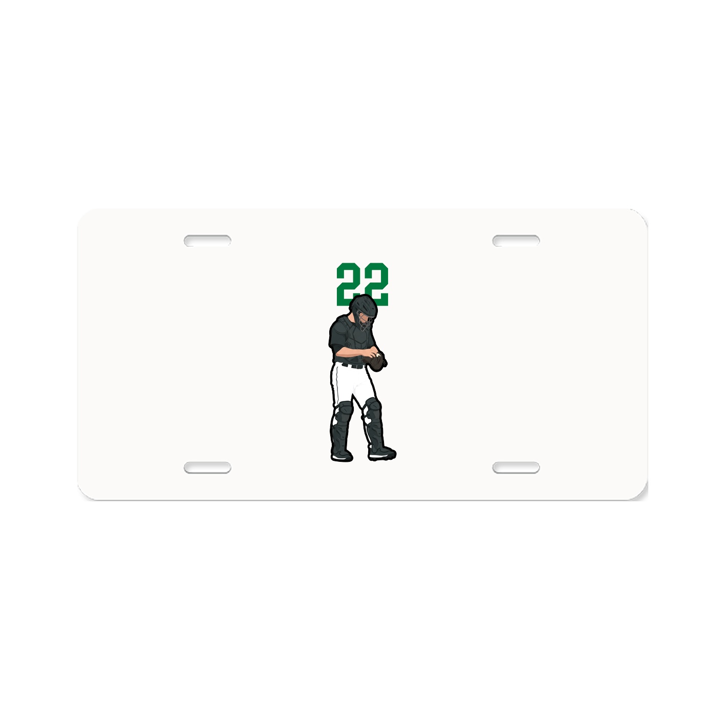 License Plate — Number Top in Classic