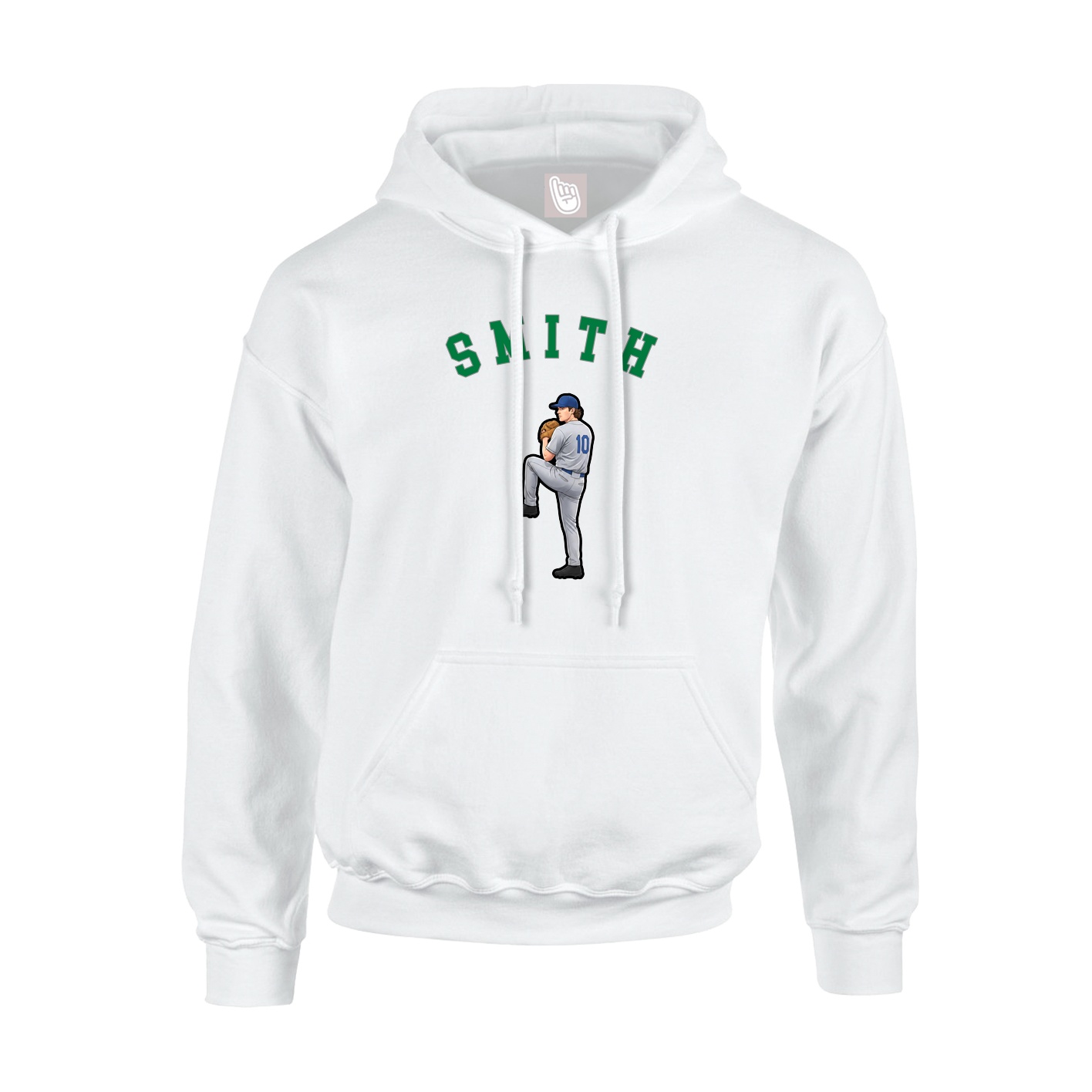 Youth Hoodie — Shirsey Arch in White