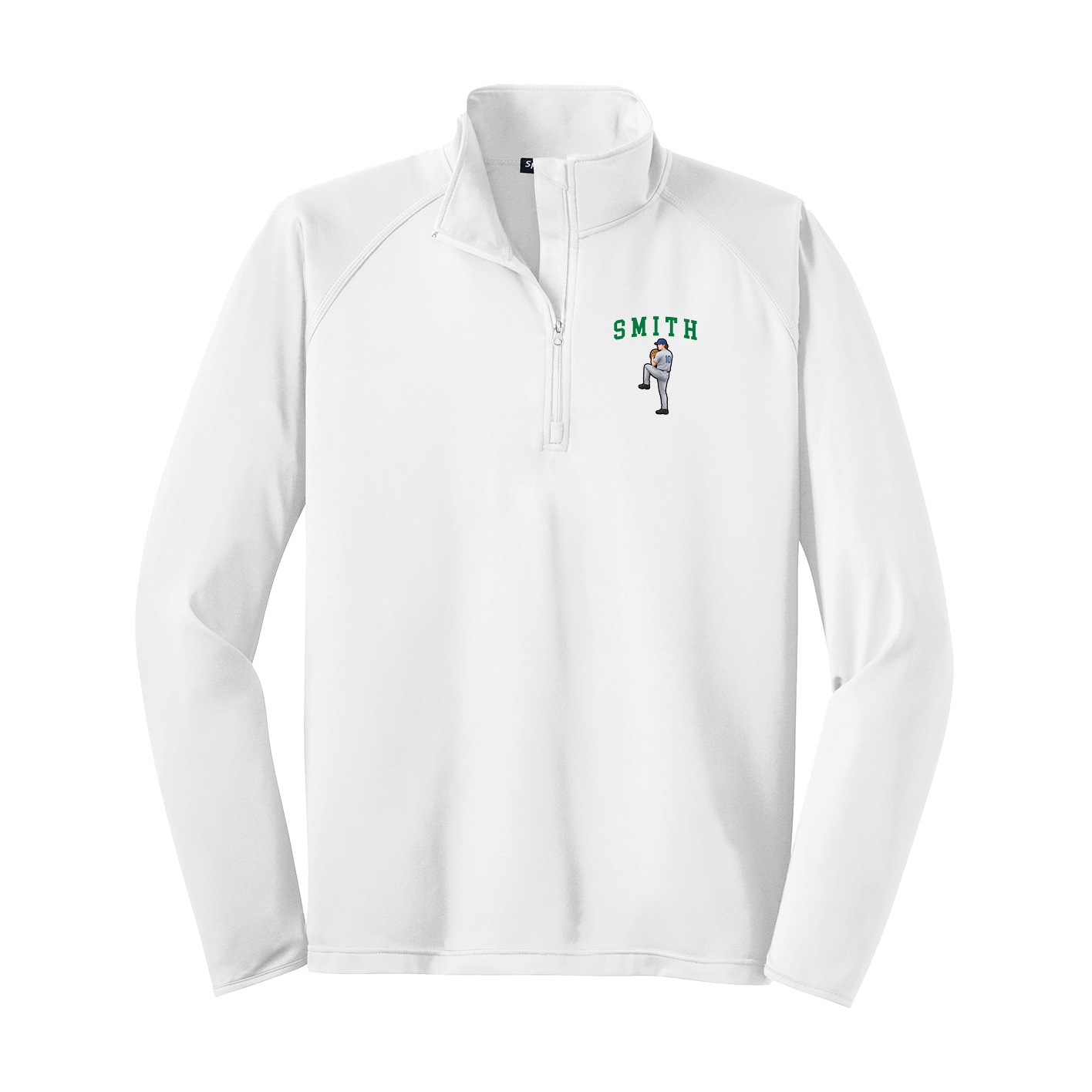 Q-Zip Pullover — Shirsey in White
