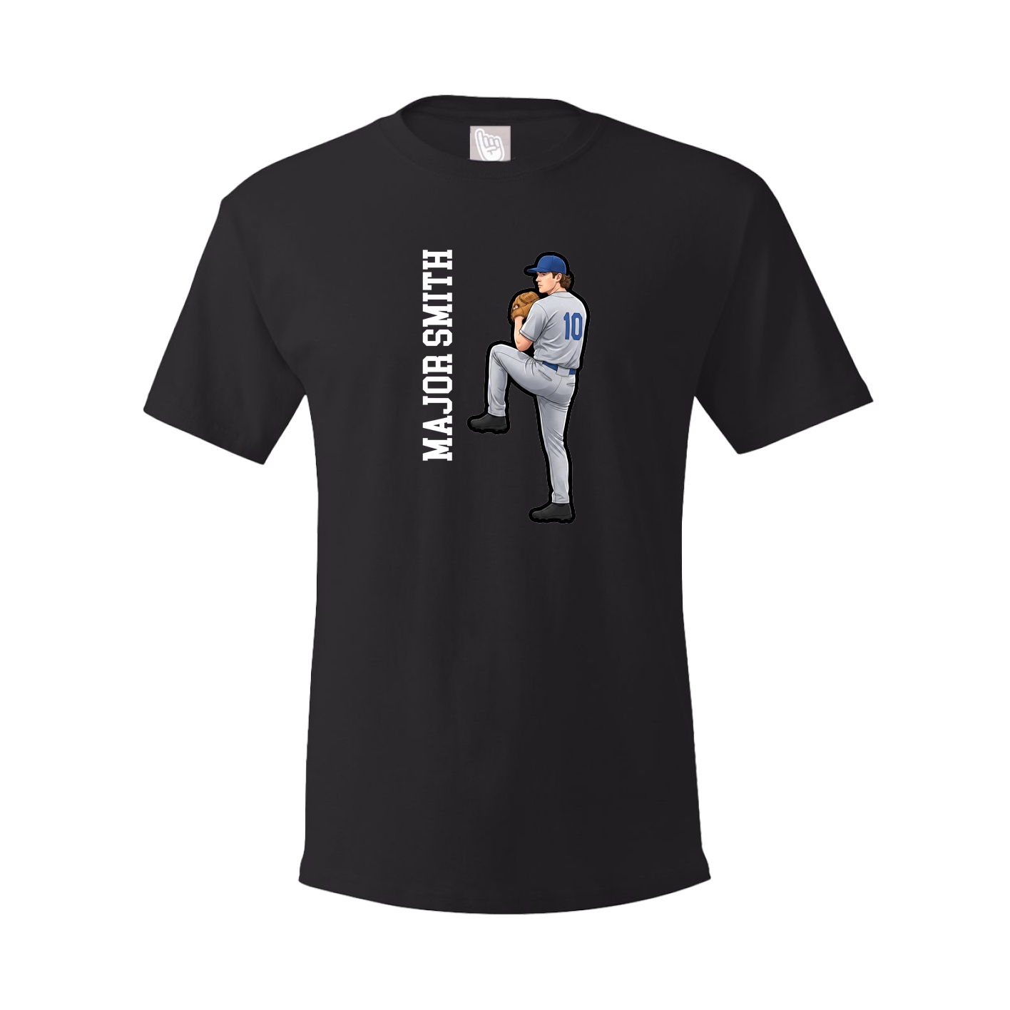 Tee — Name Vertical in Black