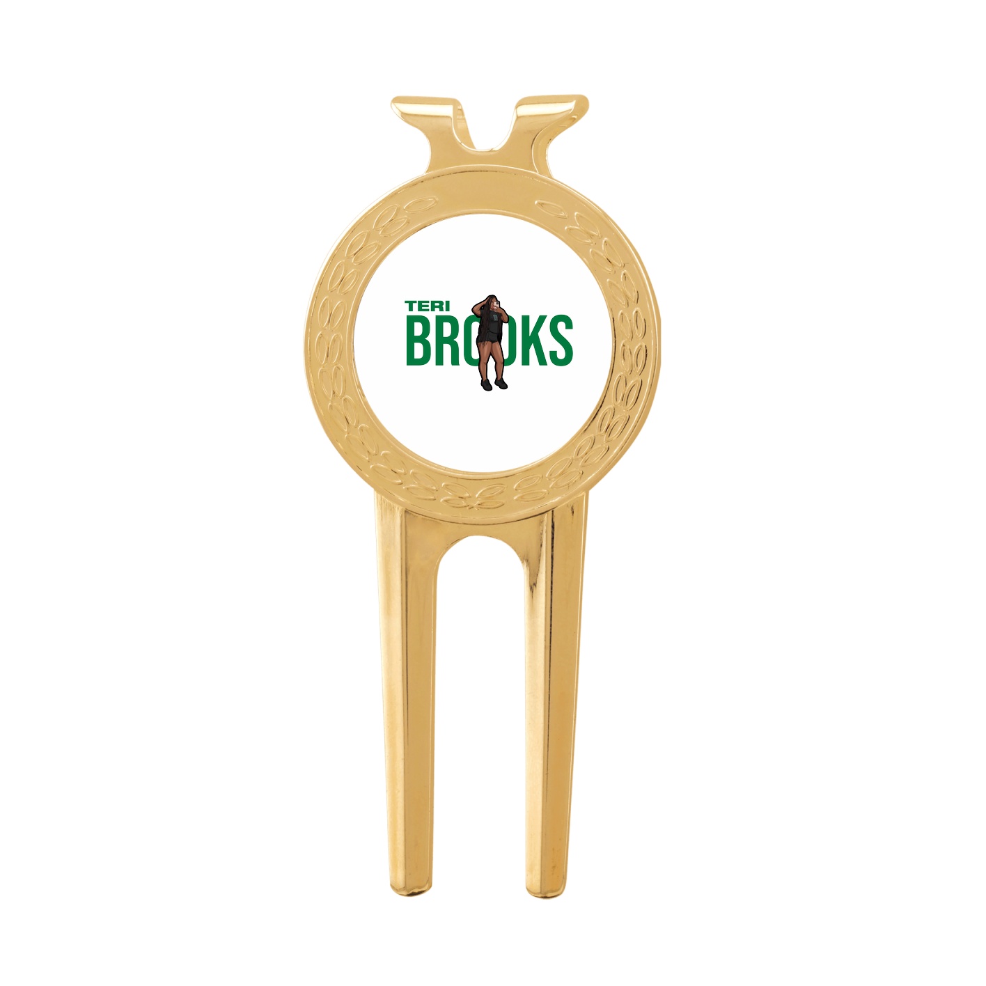Divot Tool with Ball Marker — Player Name in Classic