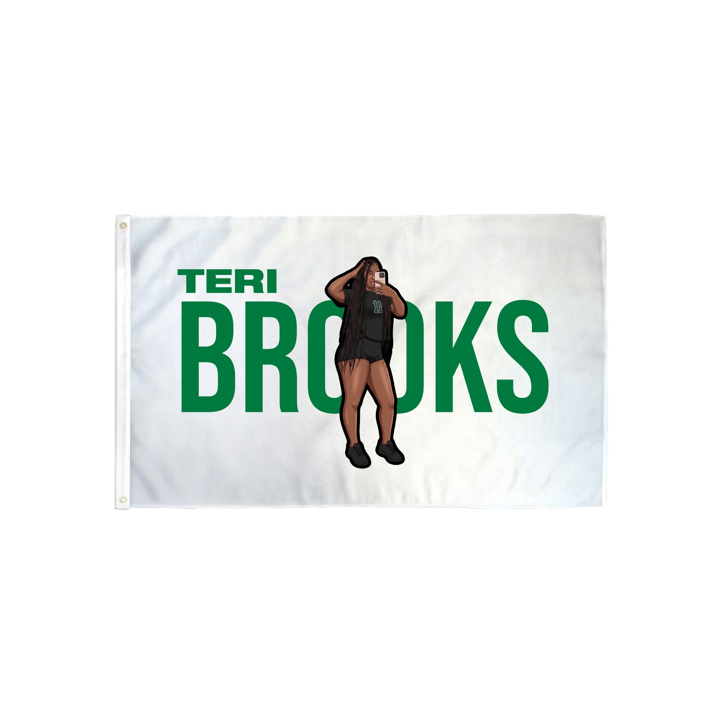 3x5 Flag — Player Name in Classic