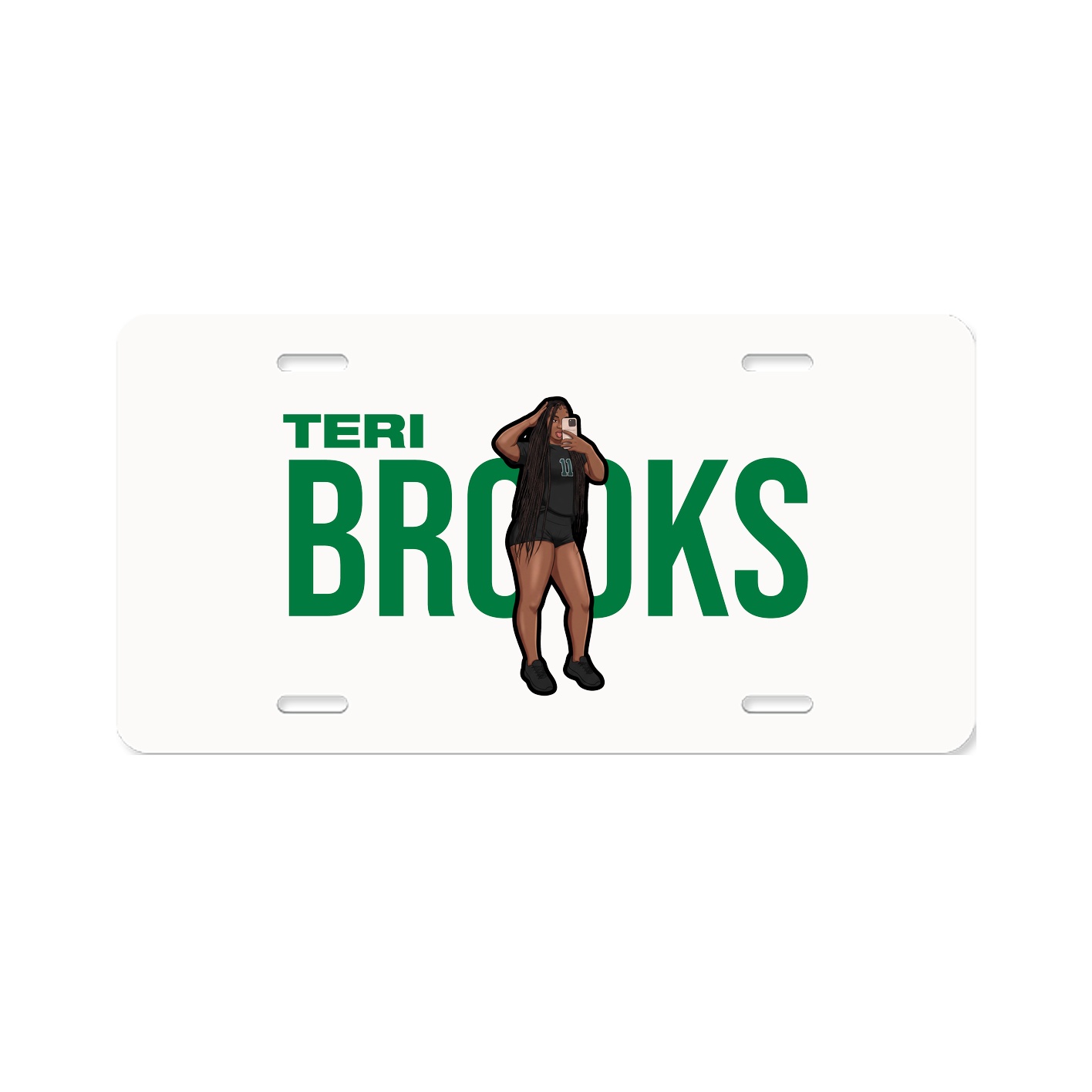 License Plate — Player Name in Classic