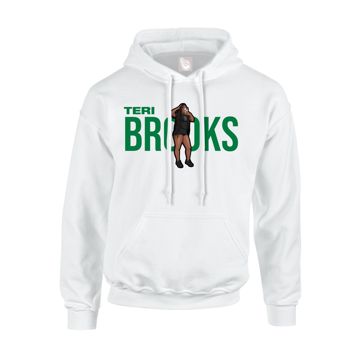 Hoodie — Player Name in White
