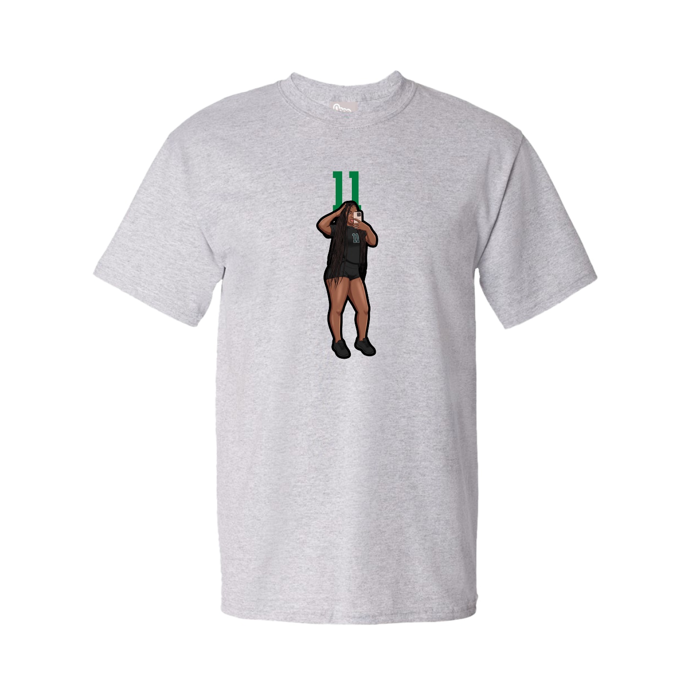 Tee — Number Top in Grey