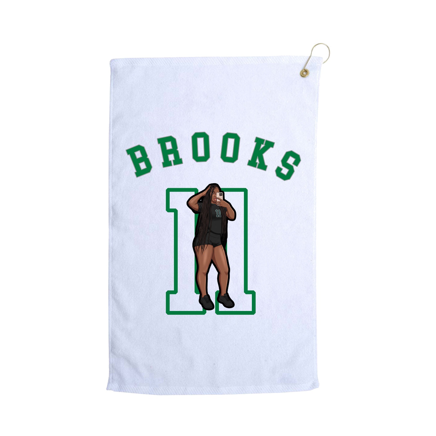 Golf Towel — Shirsey Arch in White