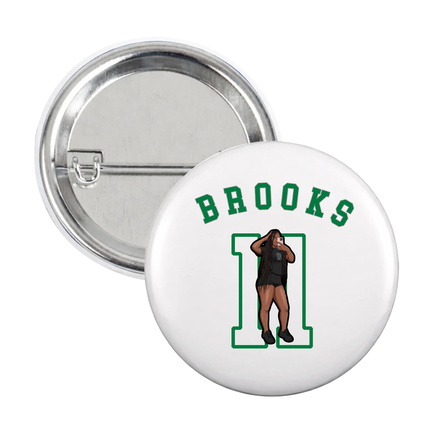 Game Day Button — Shirsey Arch in White
