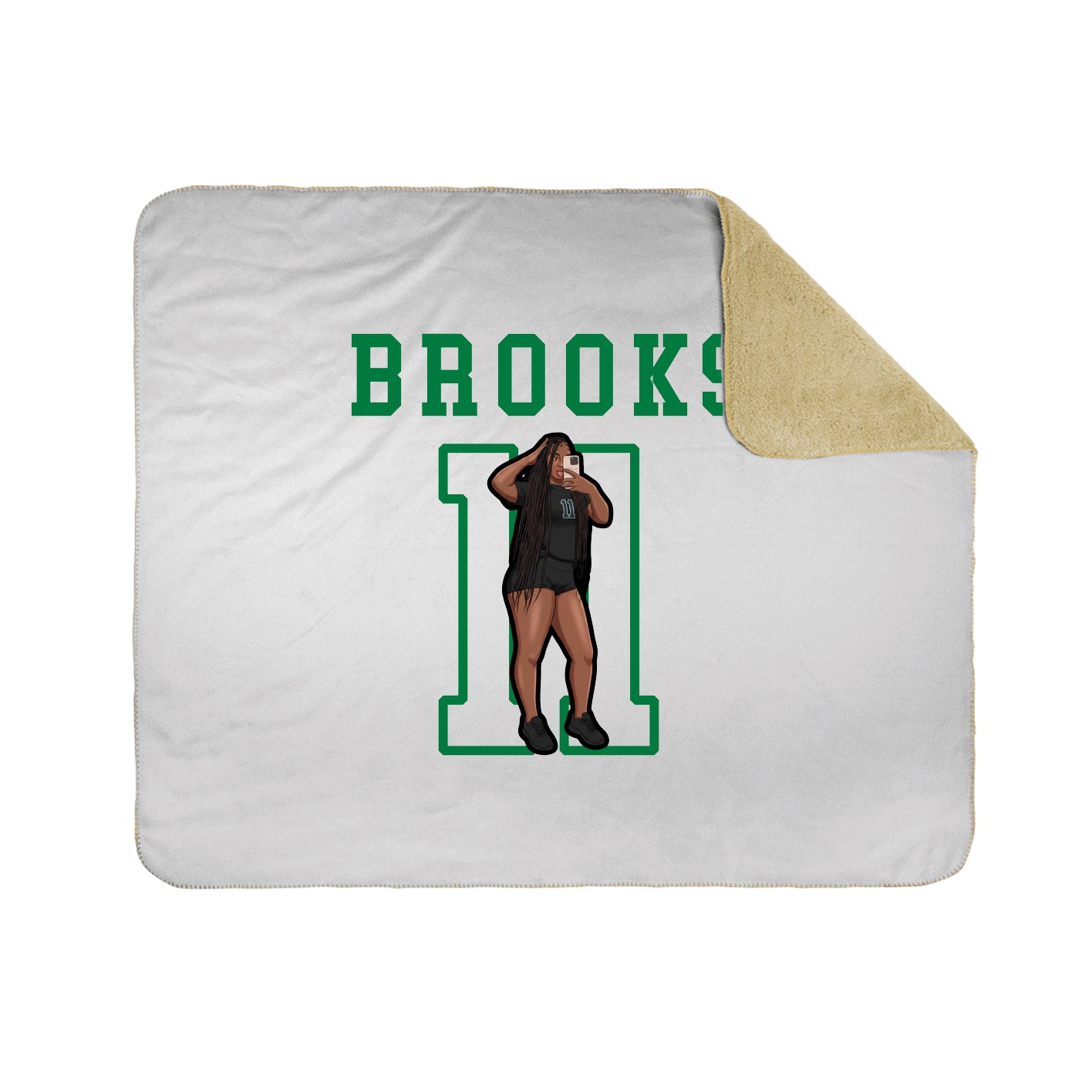 Throw Blanket — Shirsey in White