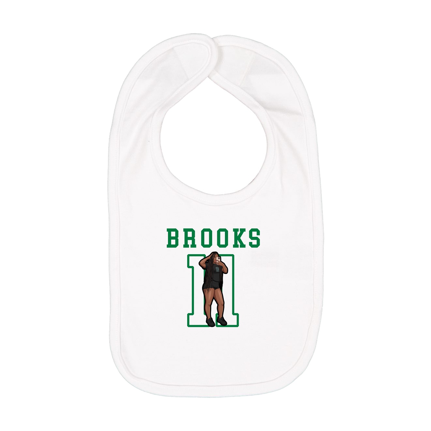 Infant Bib — Shirsey in White