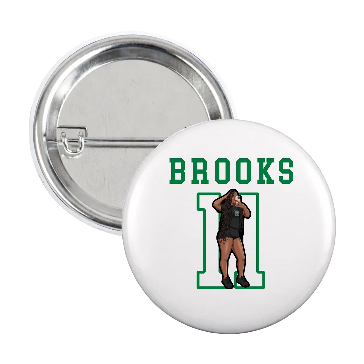 Game Day Button — Shirsey in White