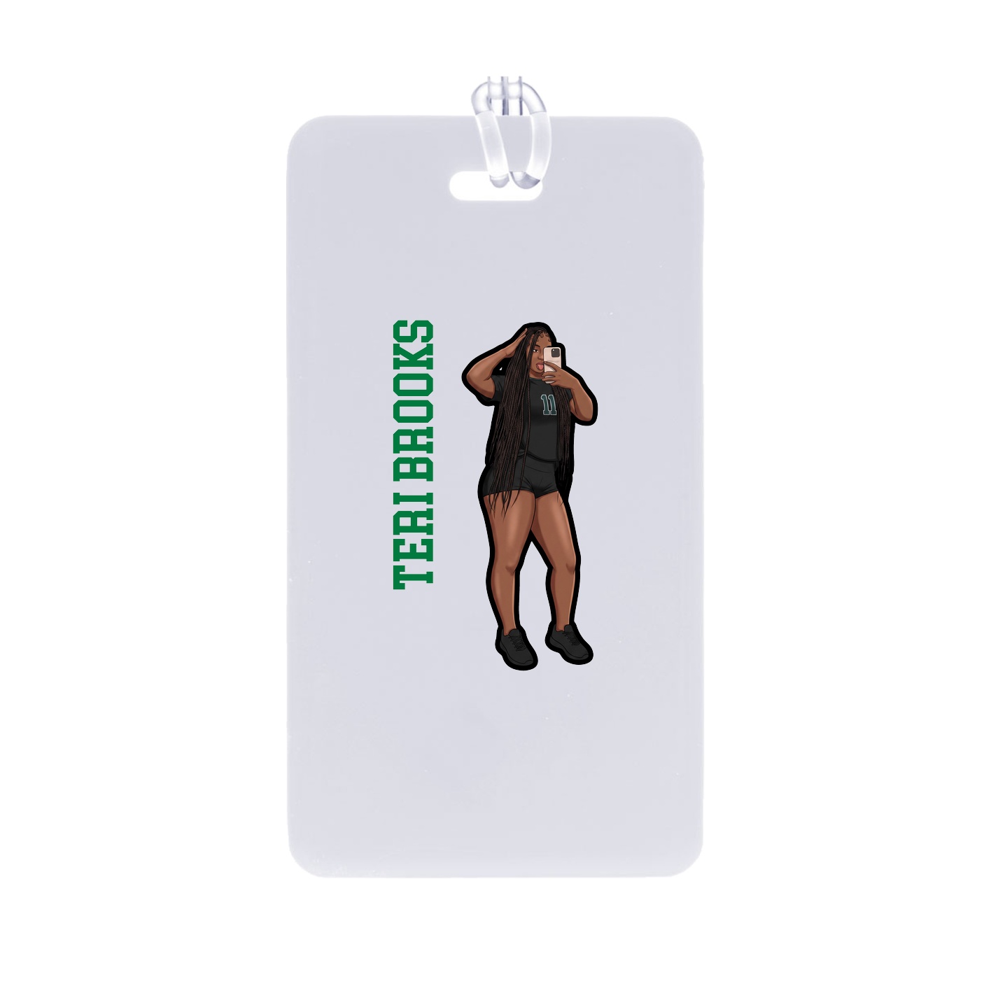 Bag Tag — Name Vertical in Classic
