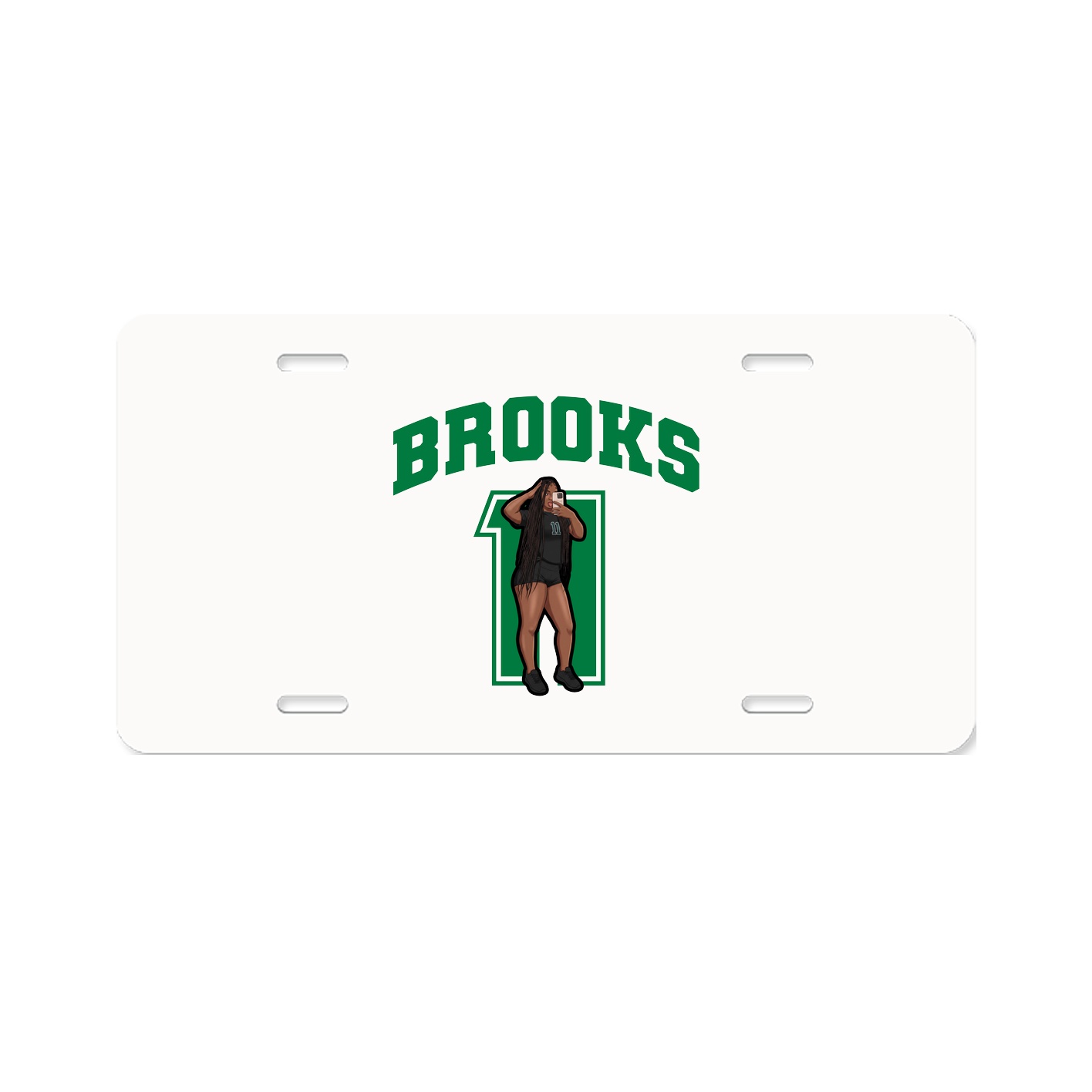 License Plate — Number in Classic