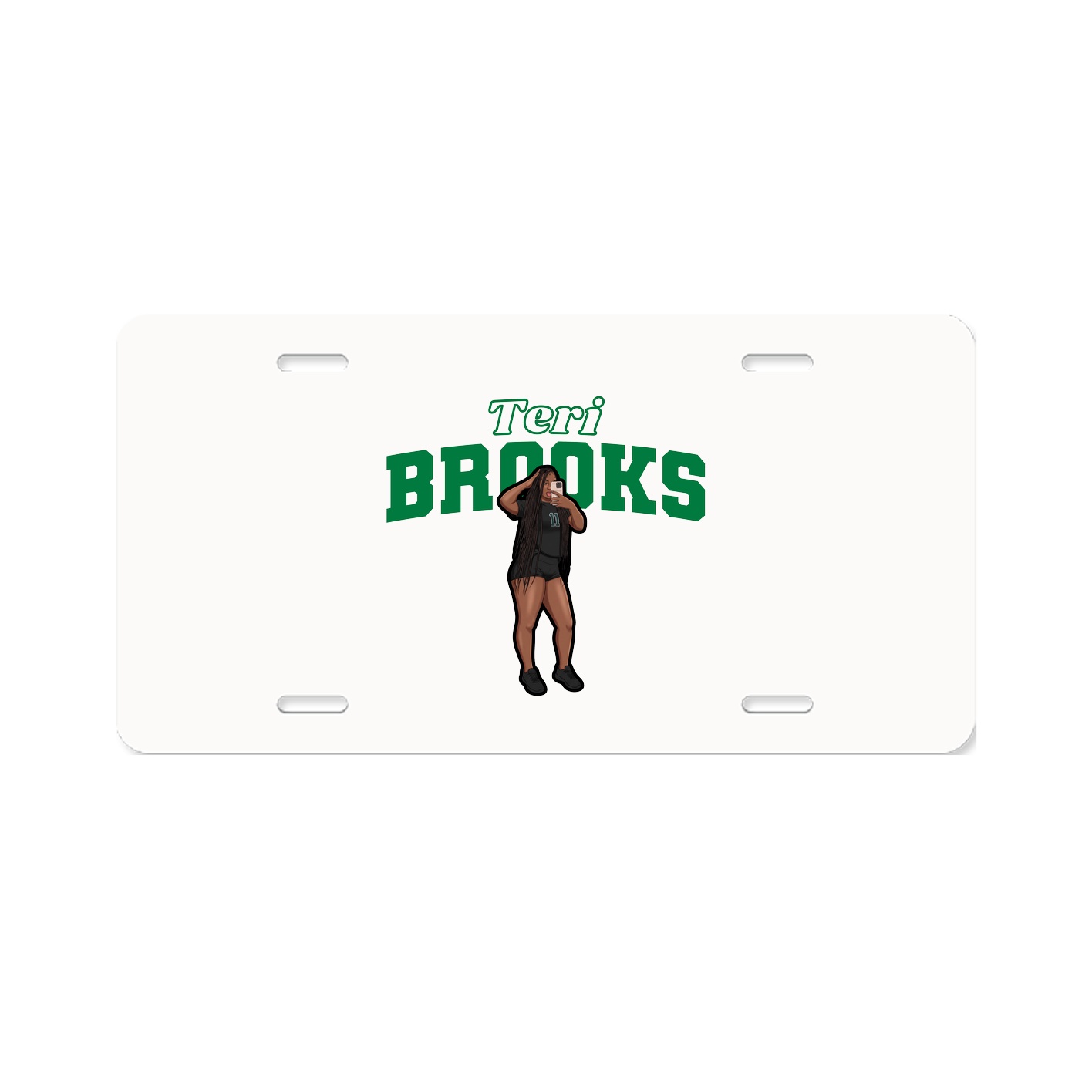 License Plate — Name Arch in Classic