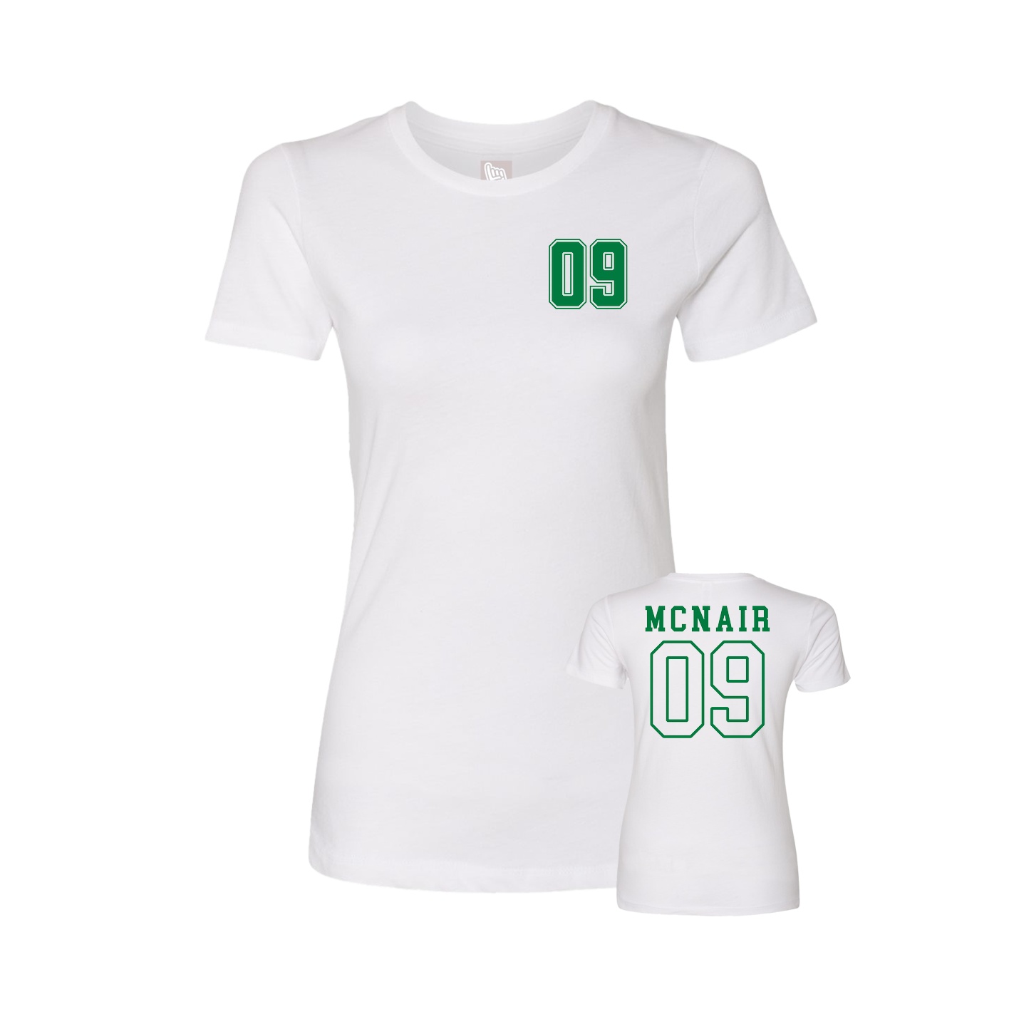 Womens Tee — Chest Back in White