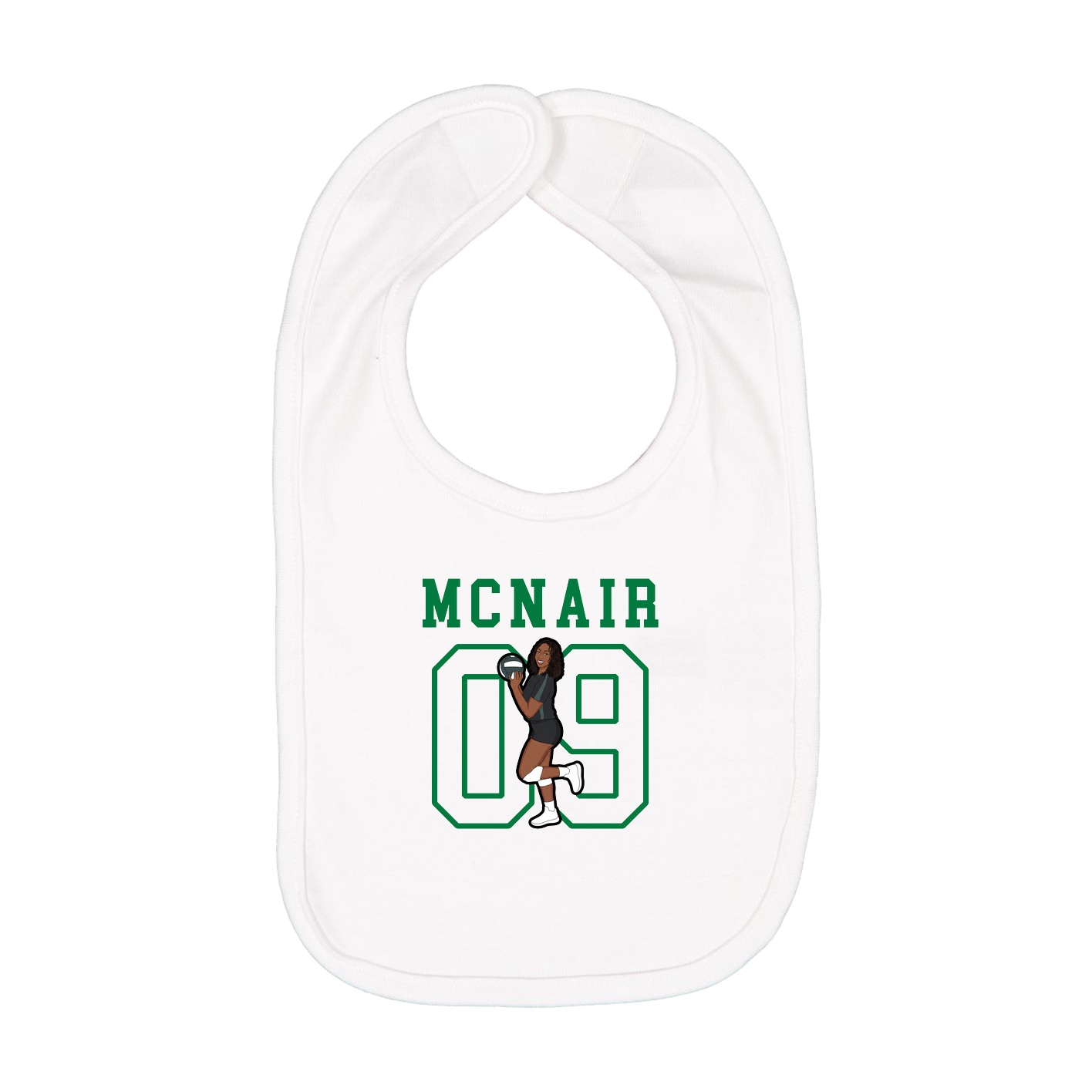 Infant Bib — Shirsey in White