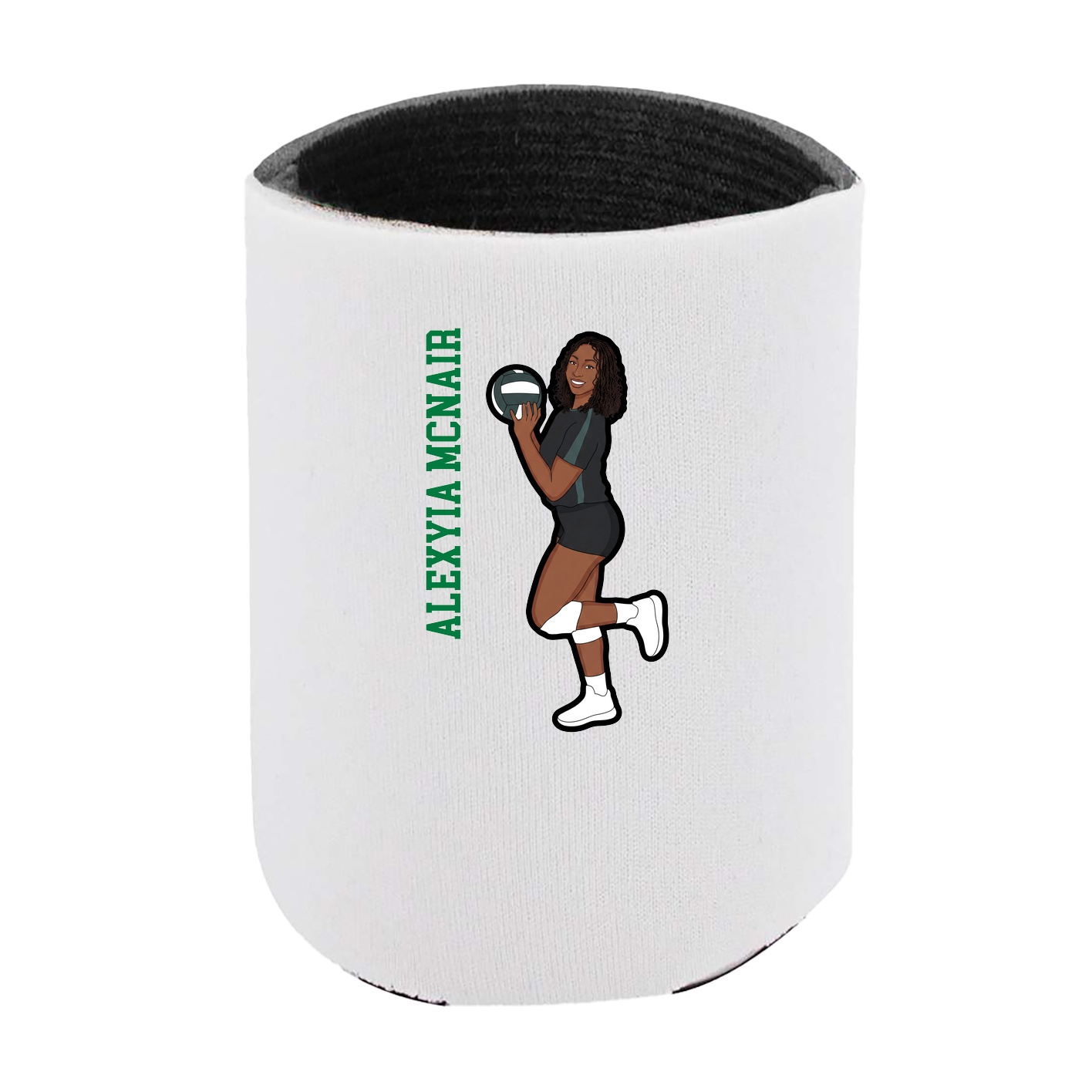 Can Holder — Name Vertical in White