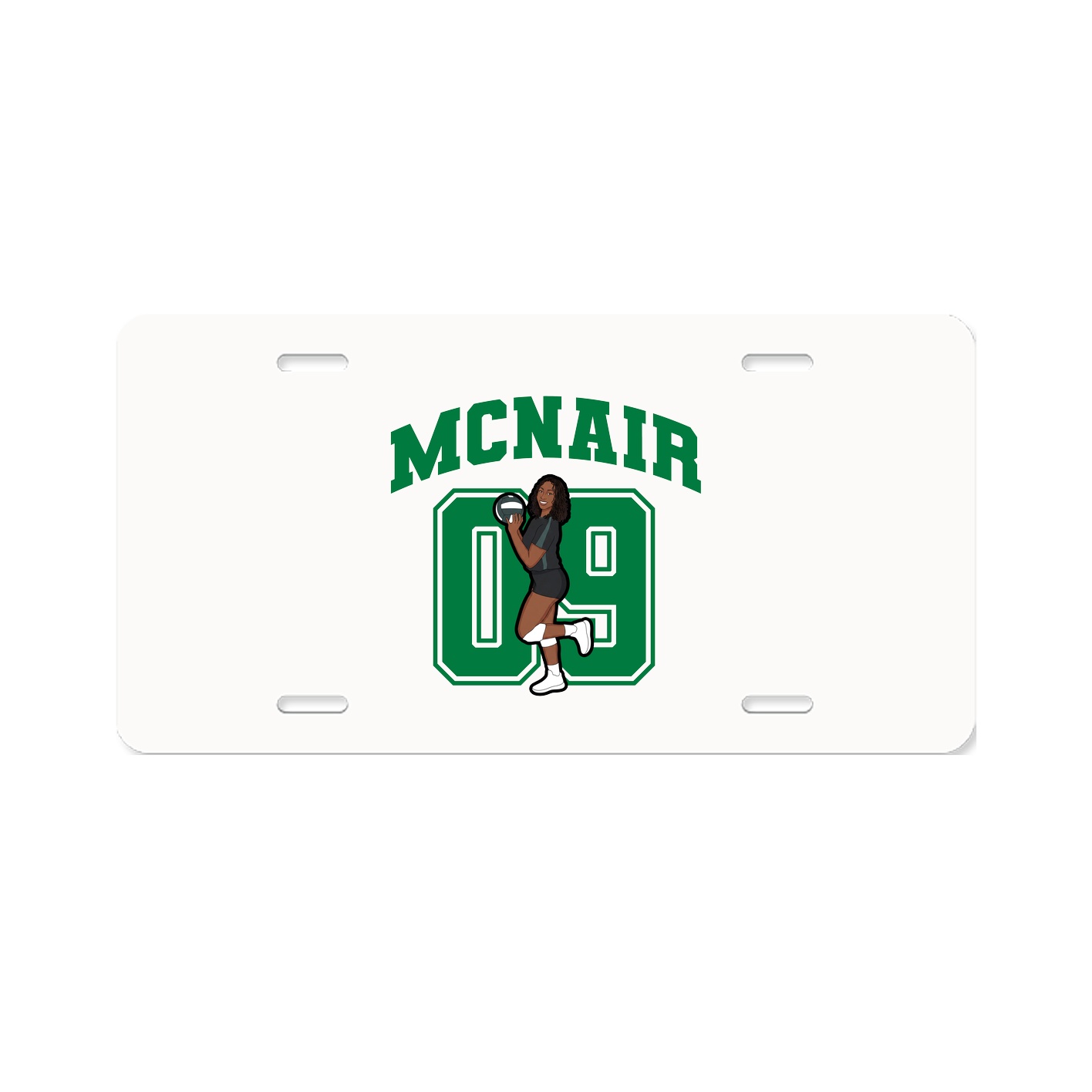 License Plate — Number in Classic