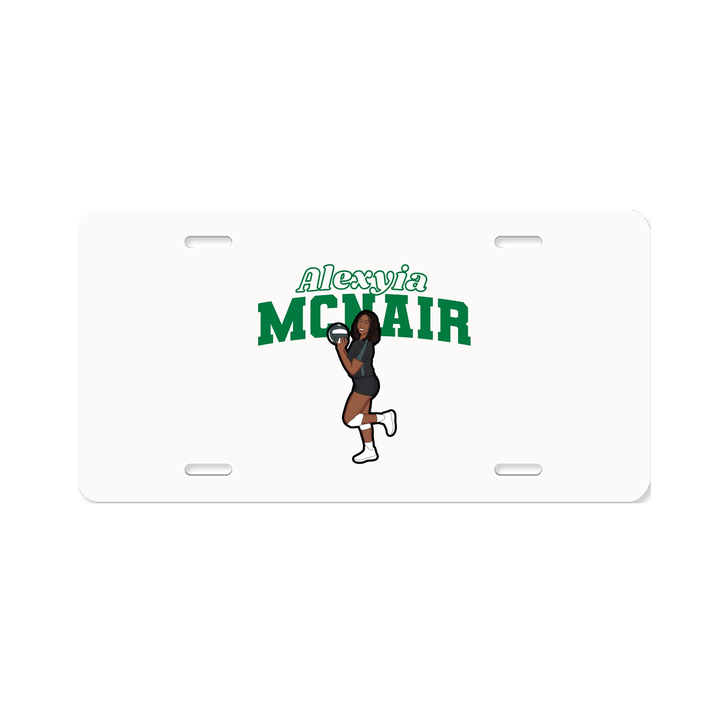 License Plate — Name Arch in Classic