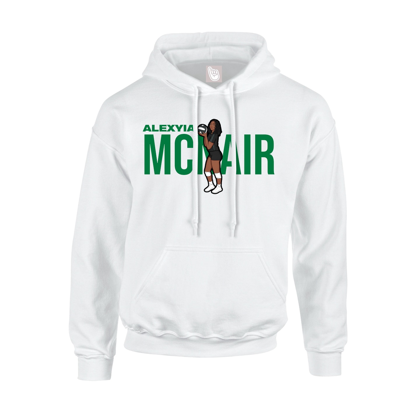 Hoodie — Player Name in White