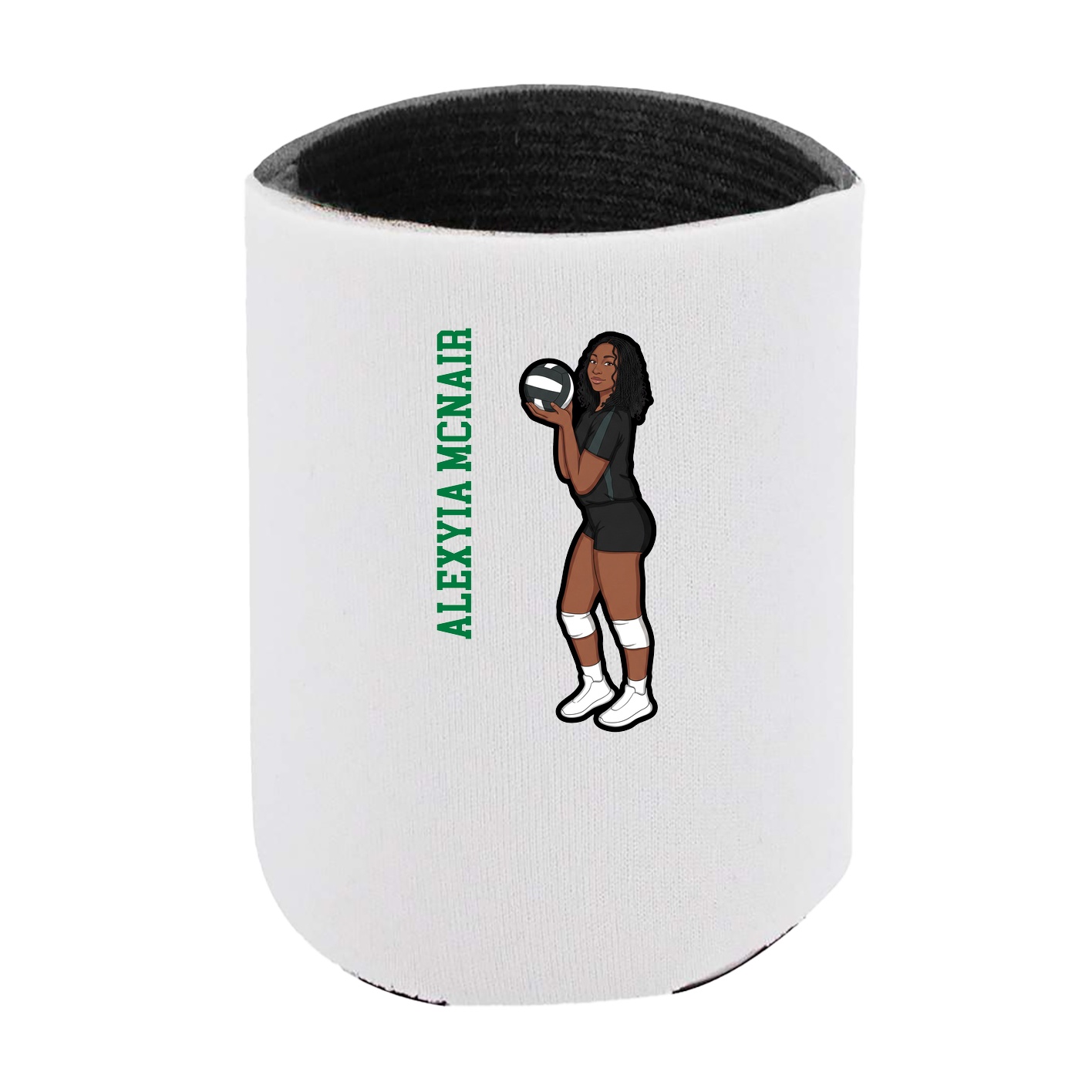 Can Holder — Name Vertical in White
