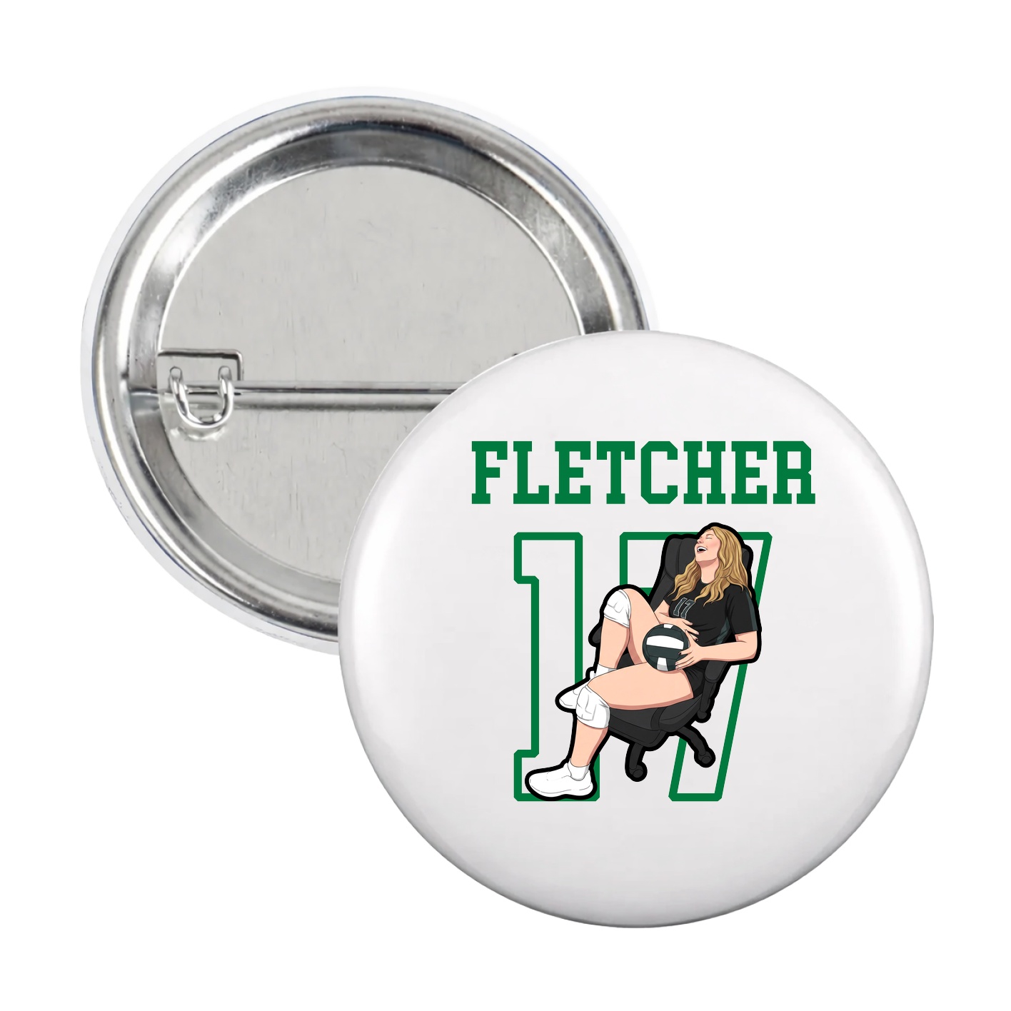 Game Day Button — Shirsey in White