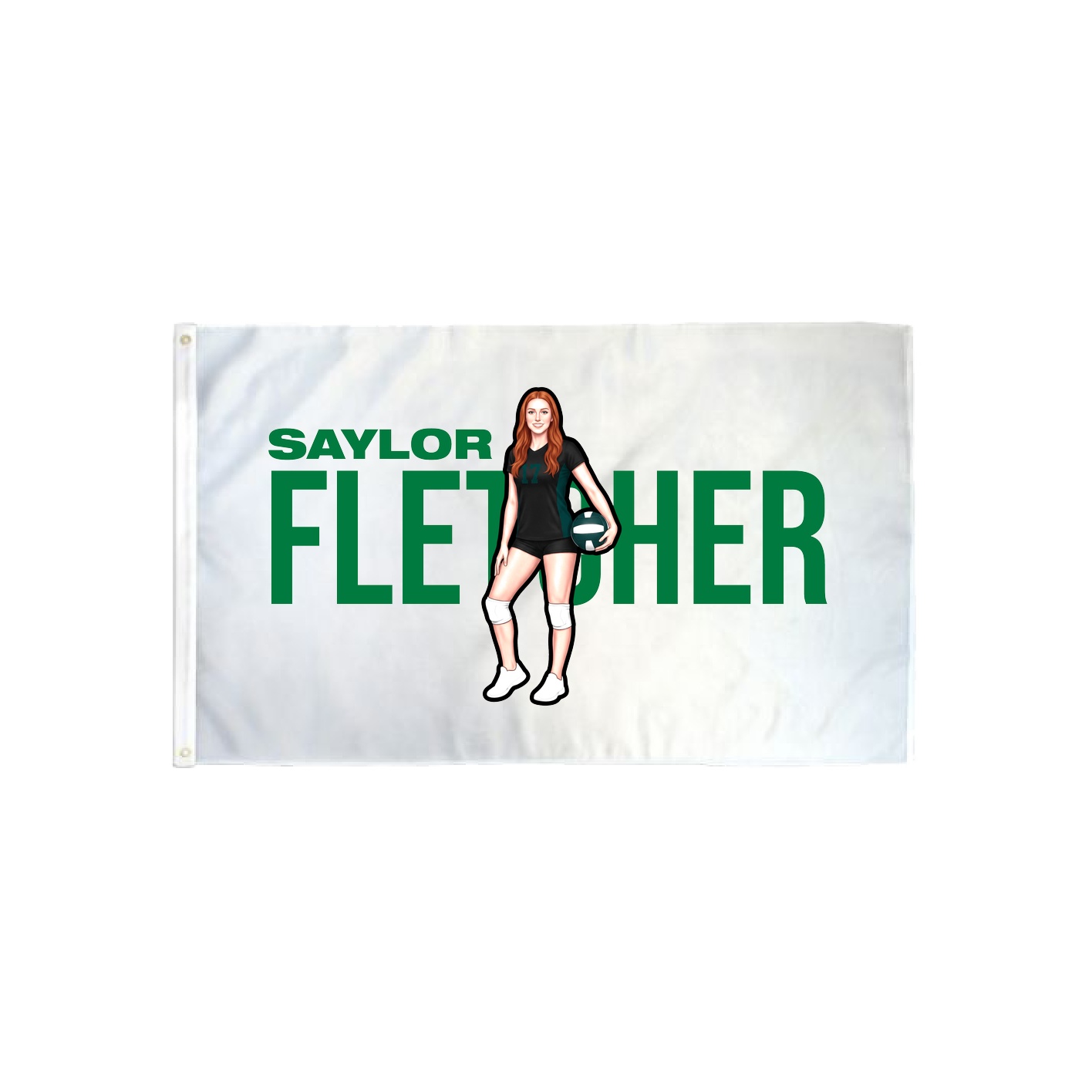 3x5 Flag — Player Name in Classic