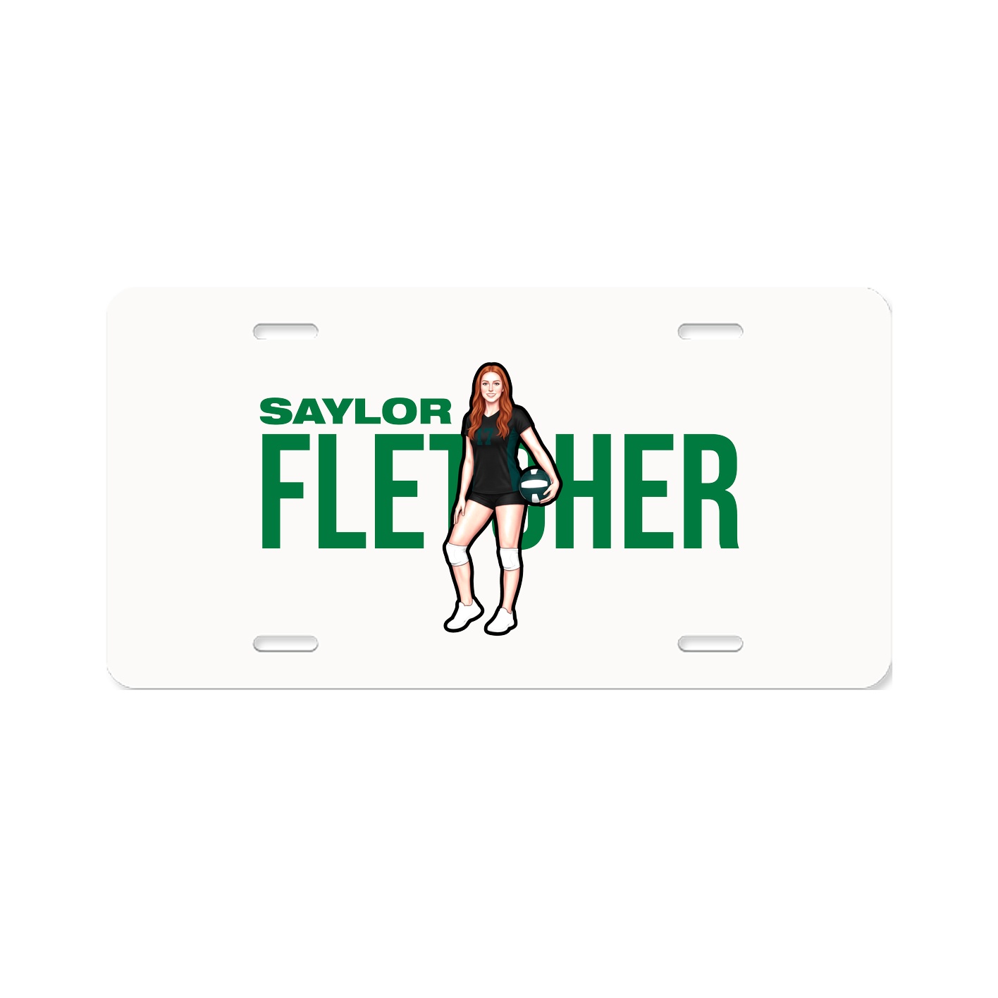 License Plate — Player Name in Classic