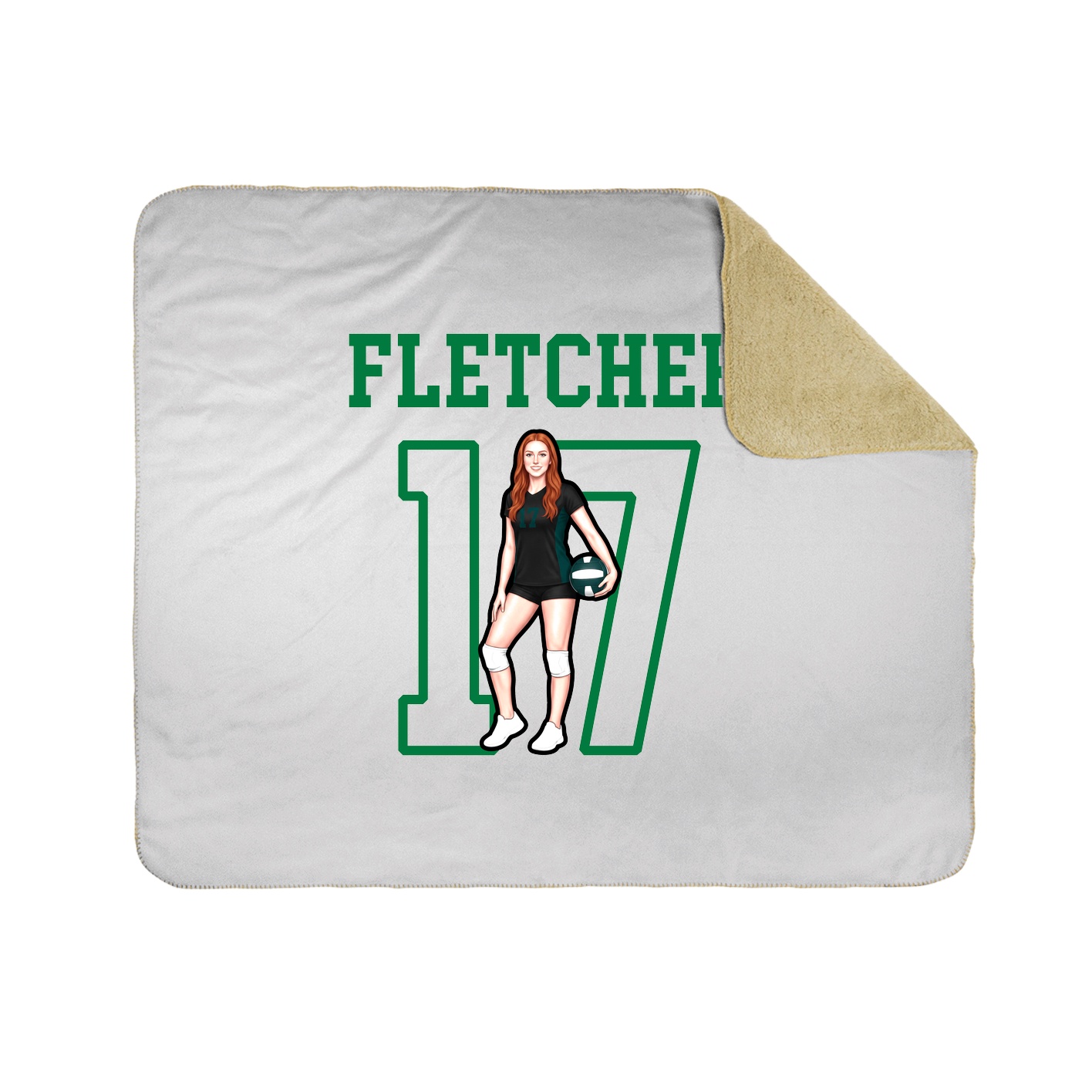 Throw Blanket — Shirsey in White