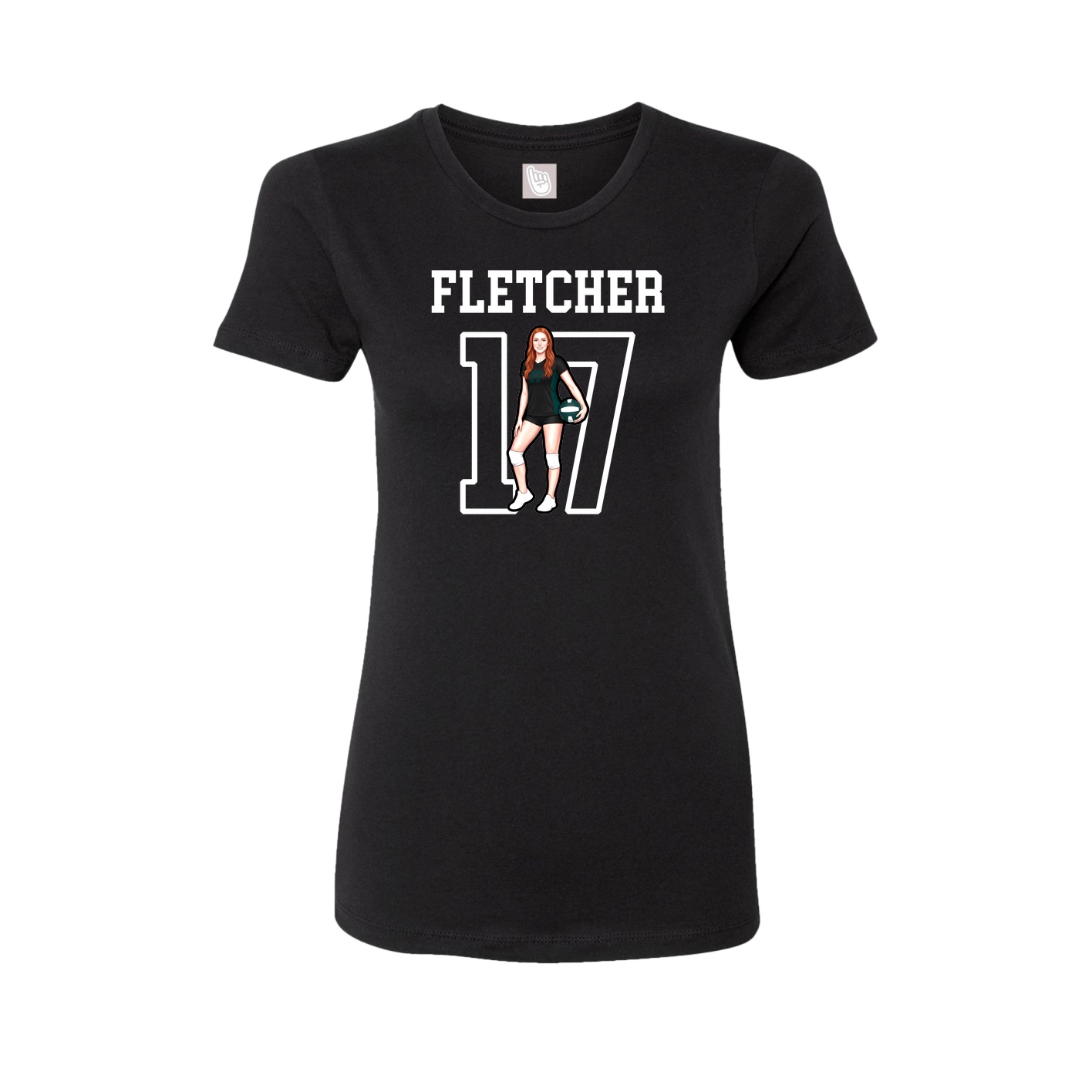 Fitted Women's Tee — Shirsey in Black
