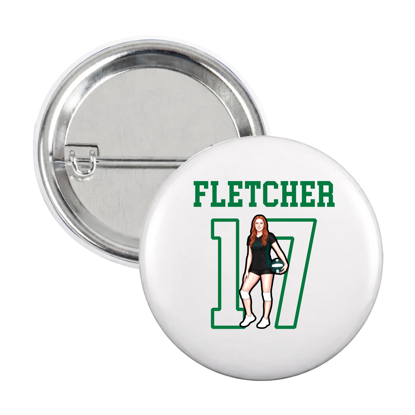 Game Day Button — Shirsey in White