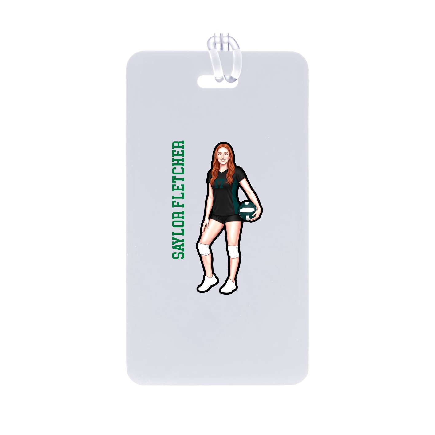 Bag Tag — Name Vertical in Classic