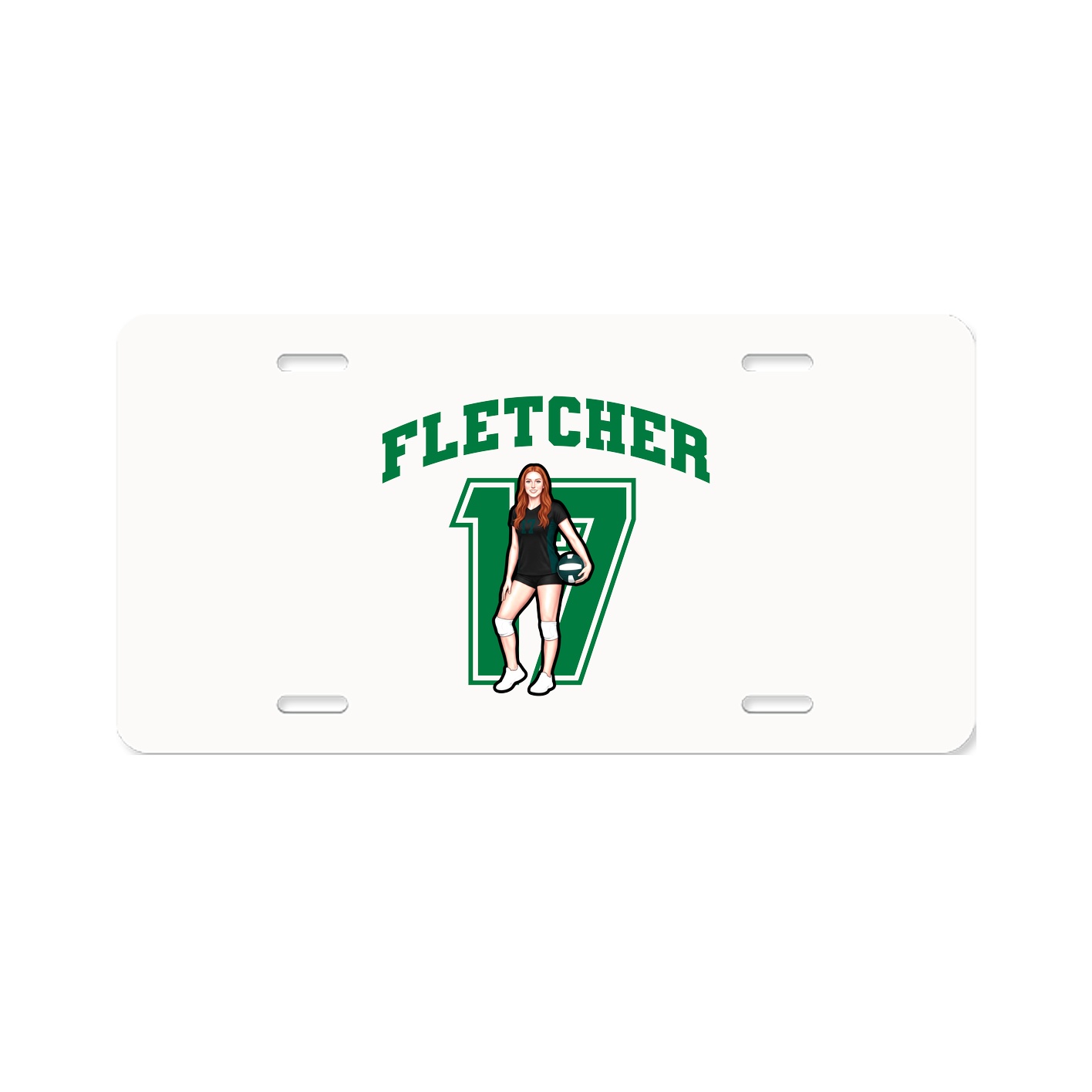 License Plate — Number in Classic