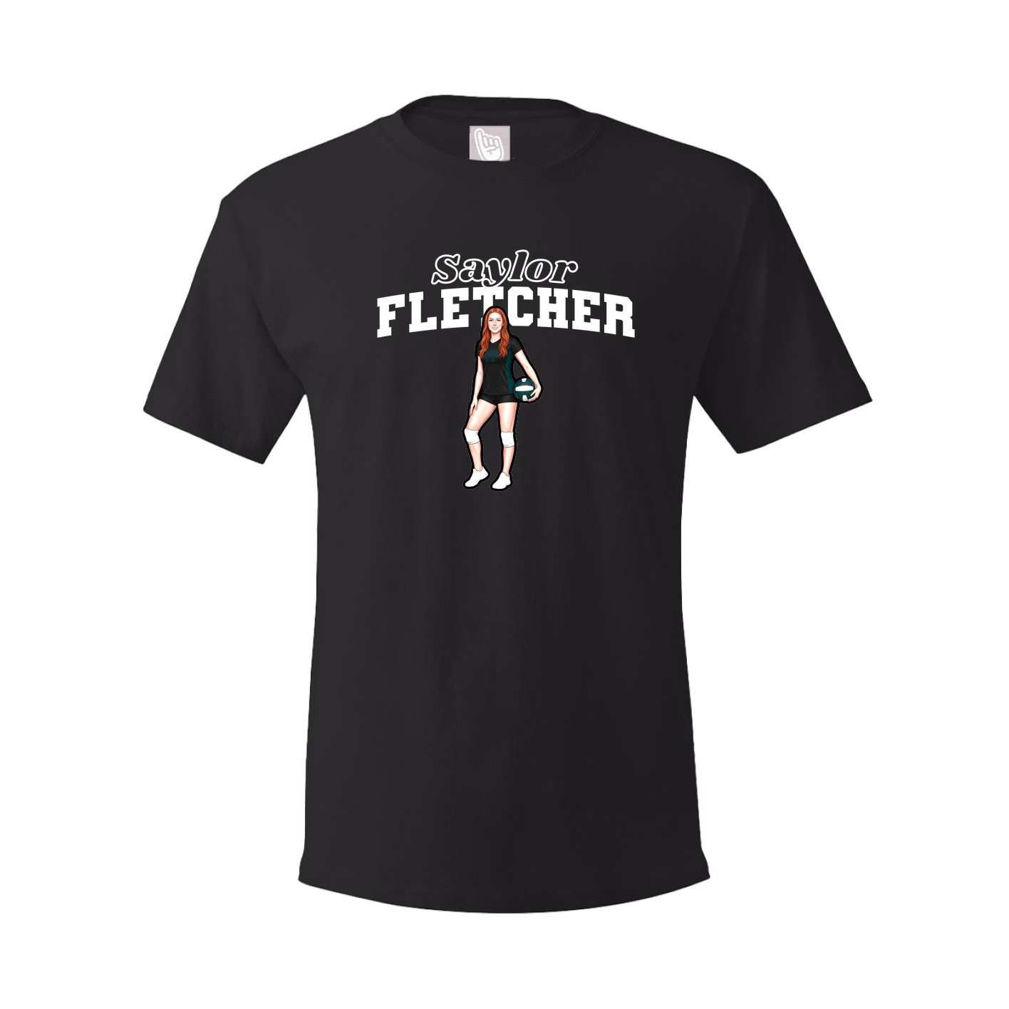 Youth Tee — Name Arch in Black